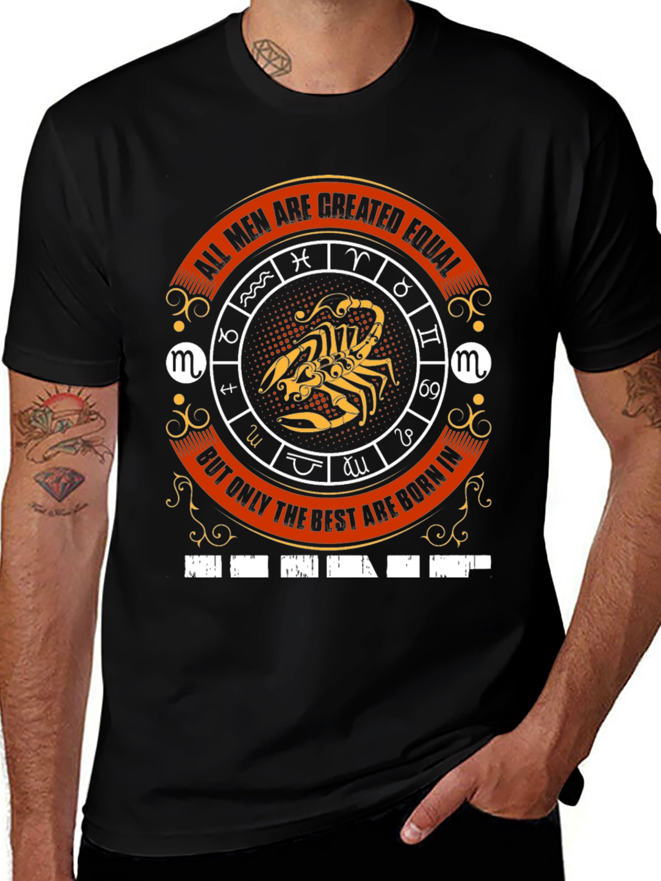 Scorpio Zodiac T-Shirt: Best Men Born in Scorpio