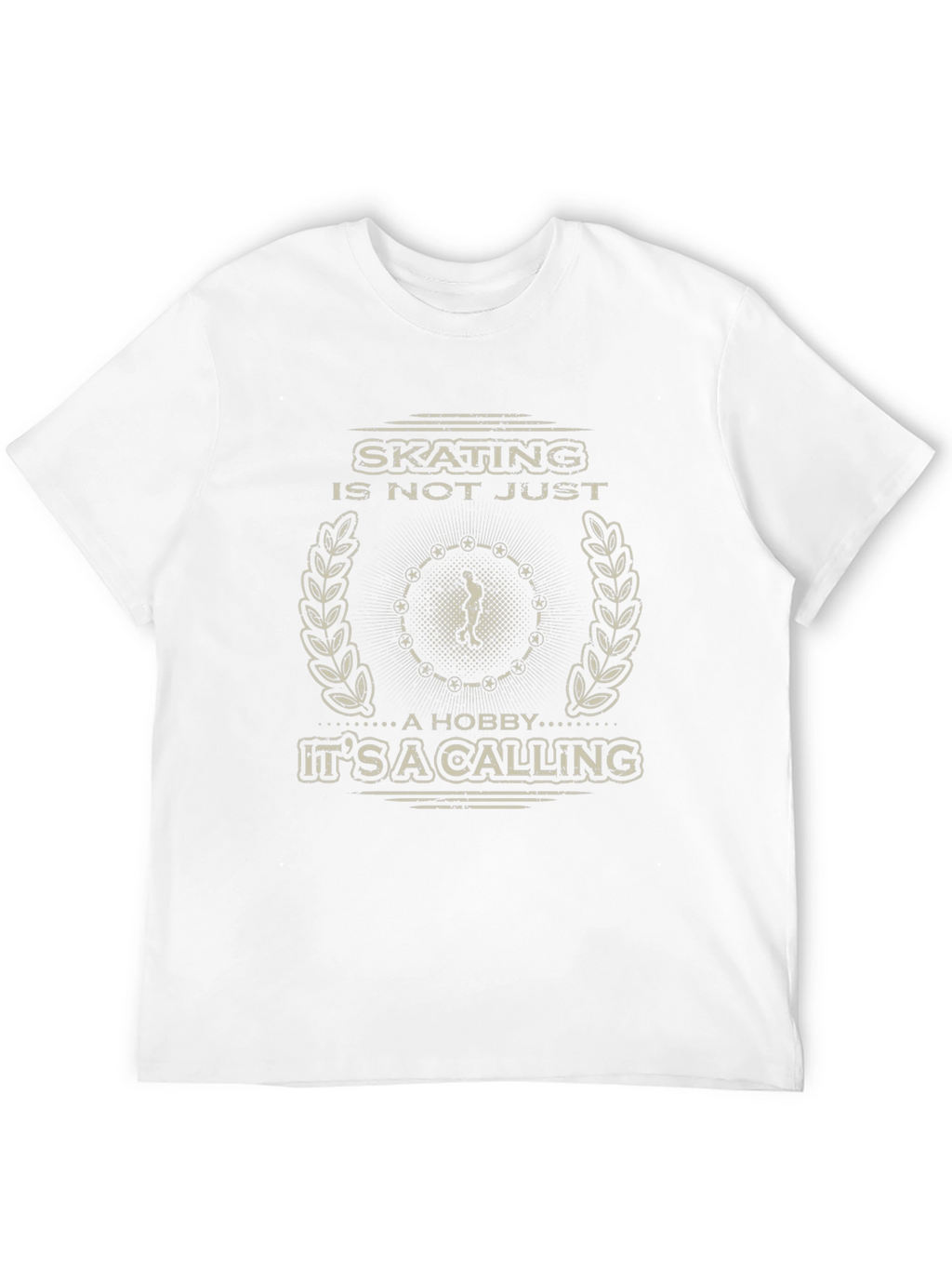 Skating Calling Graphic Tee - Black Cotton T-Shirt