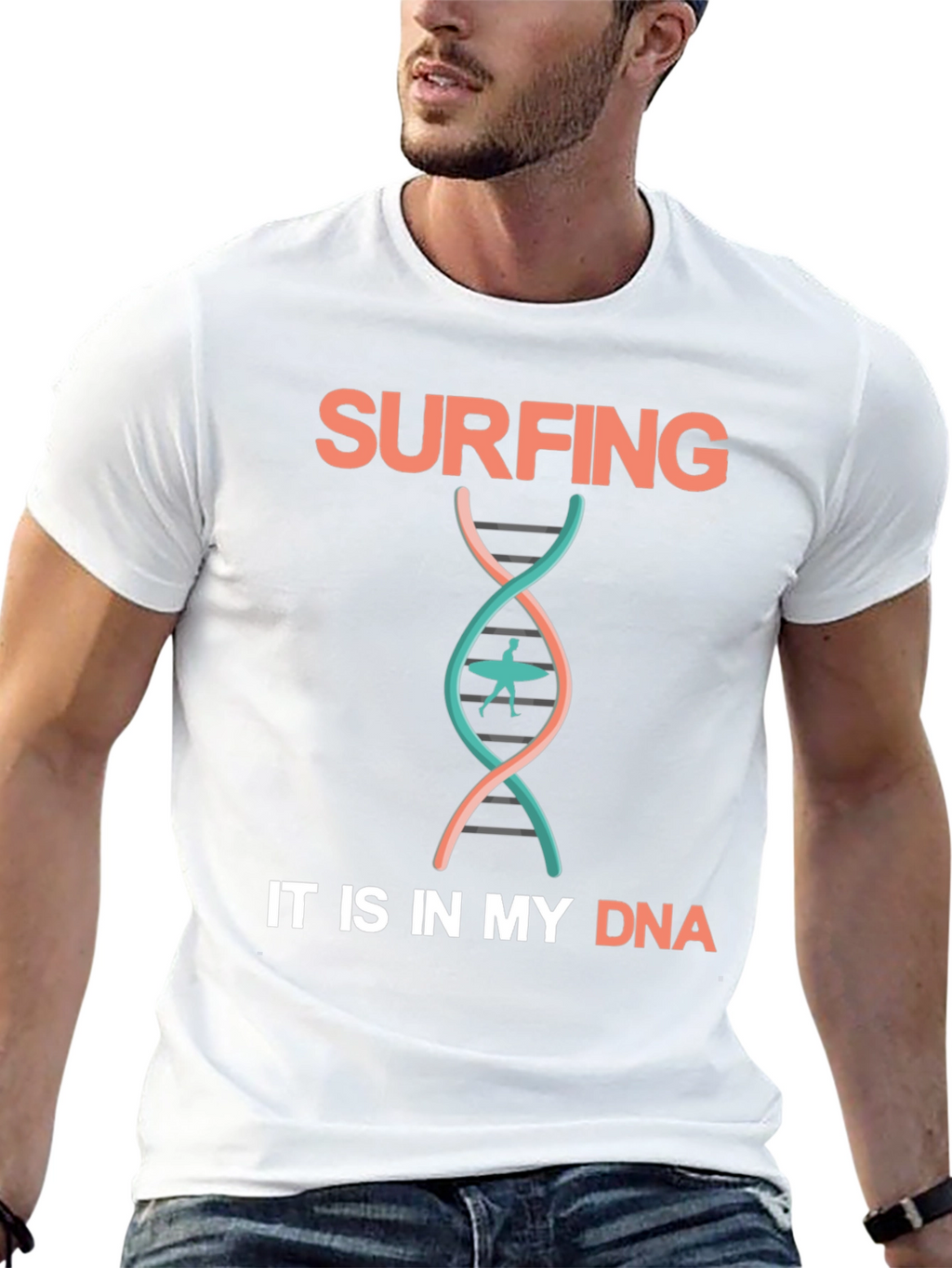 Surfing DNA Graphic Tee