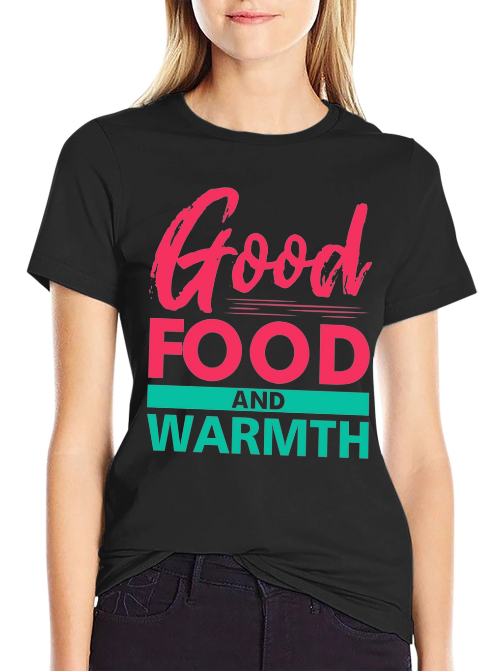Good Food & Warmth Graphic Tee - Black