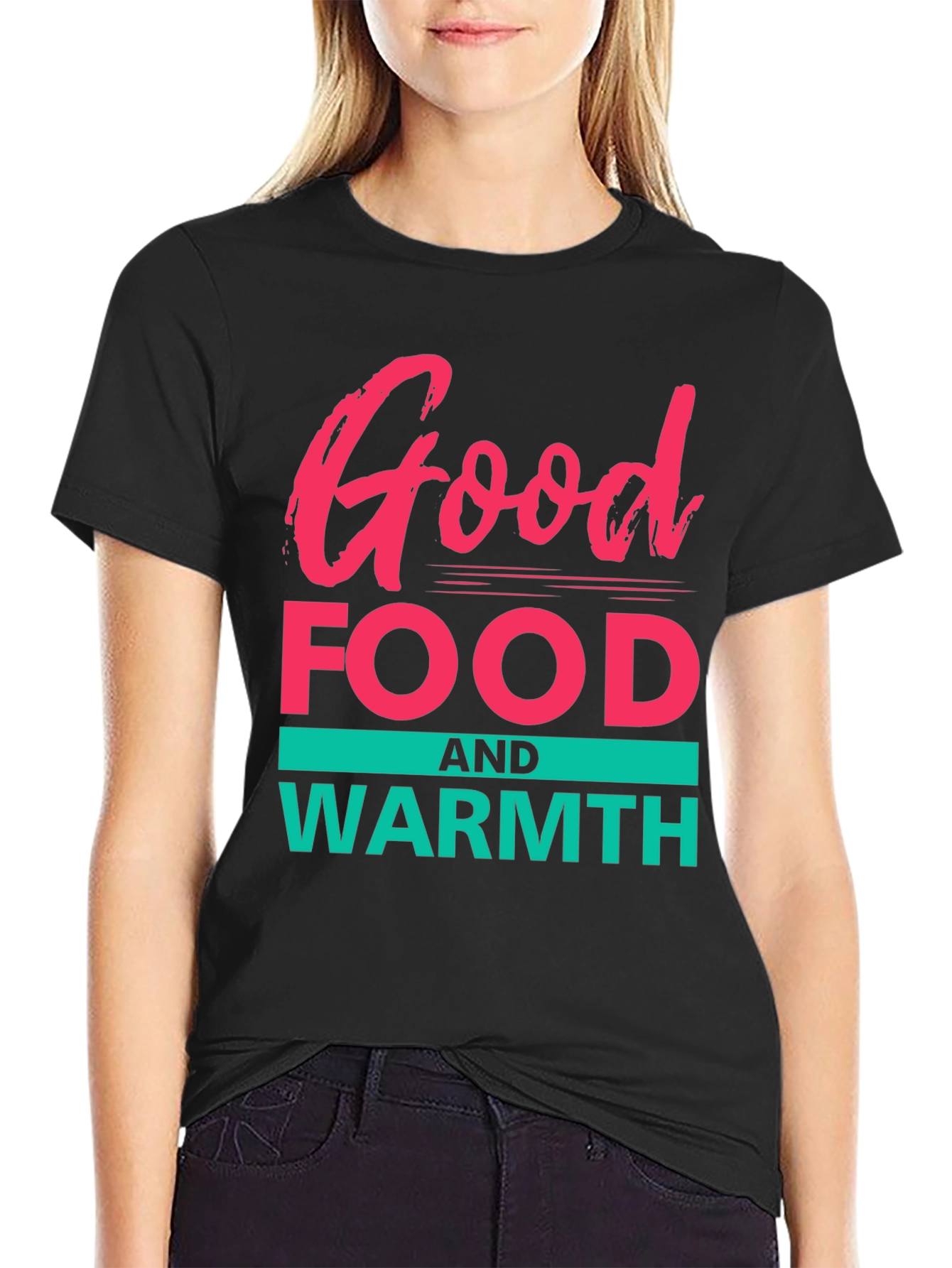 Good Food & Warmth Graphic Tee - Black