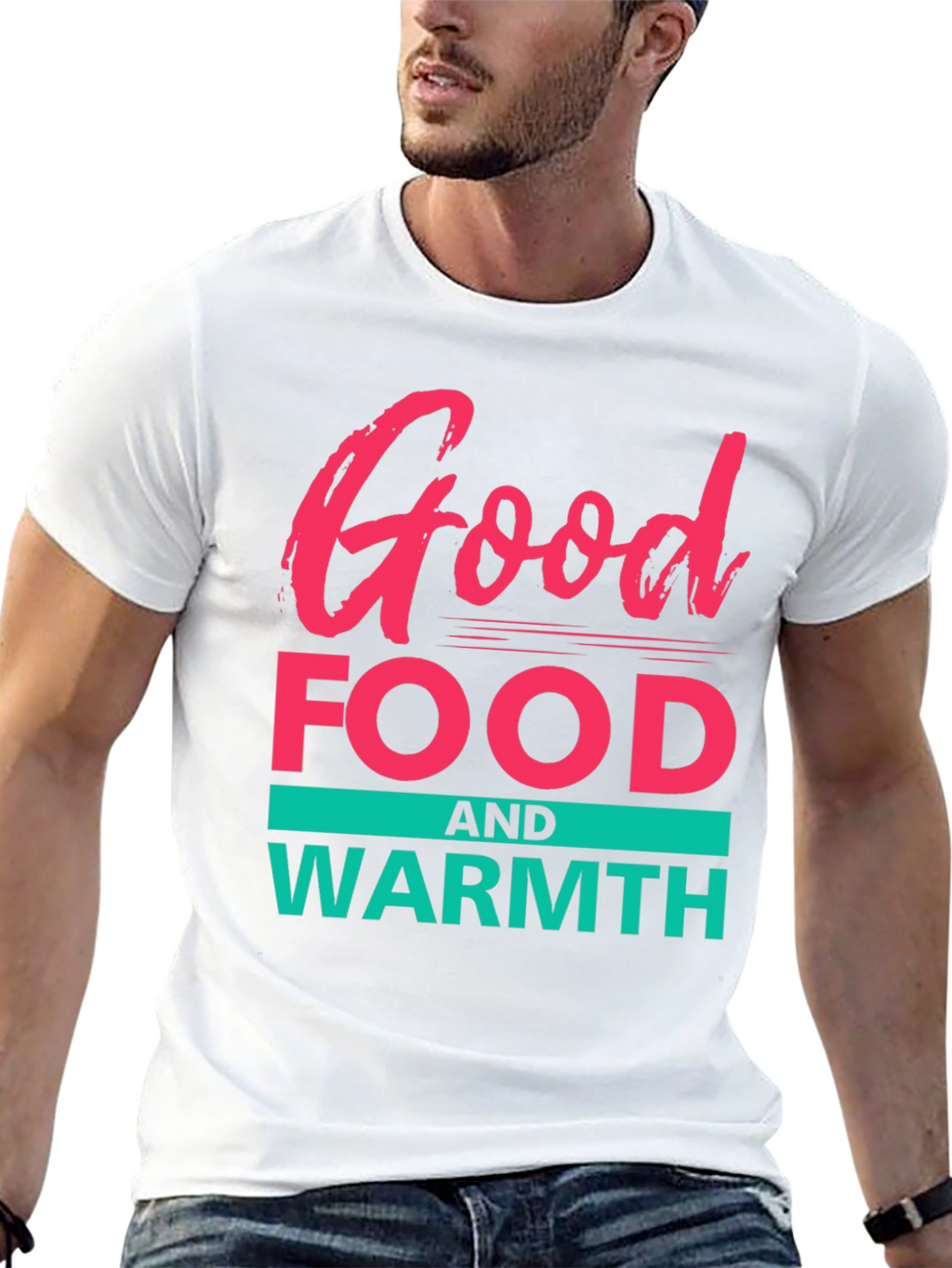 Good Food & Warmth Graphic Tee - Black