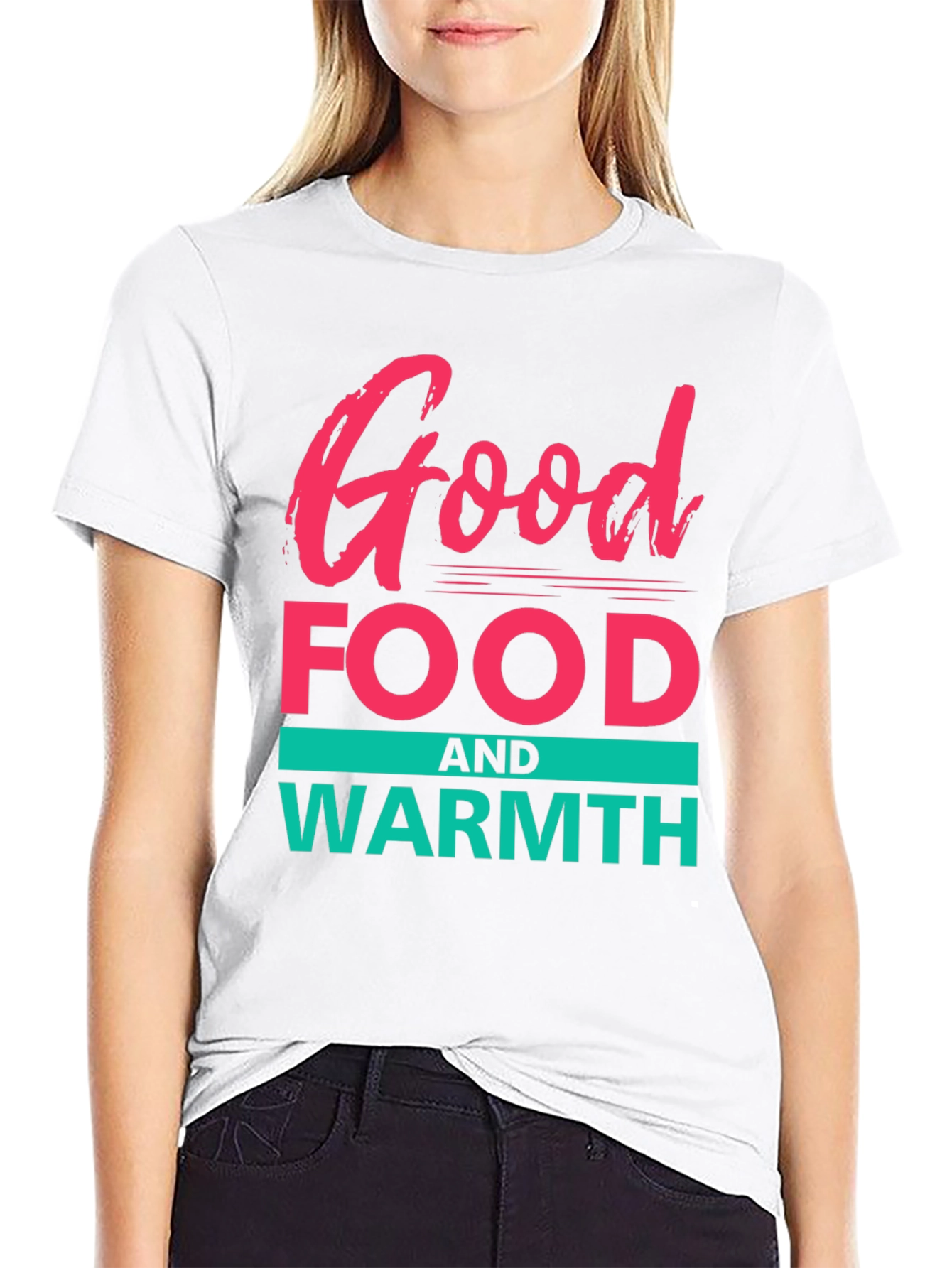 Good Food & Warmth Graphic Tee - Black