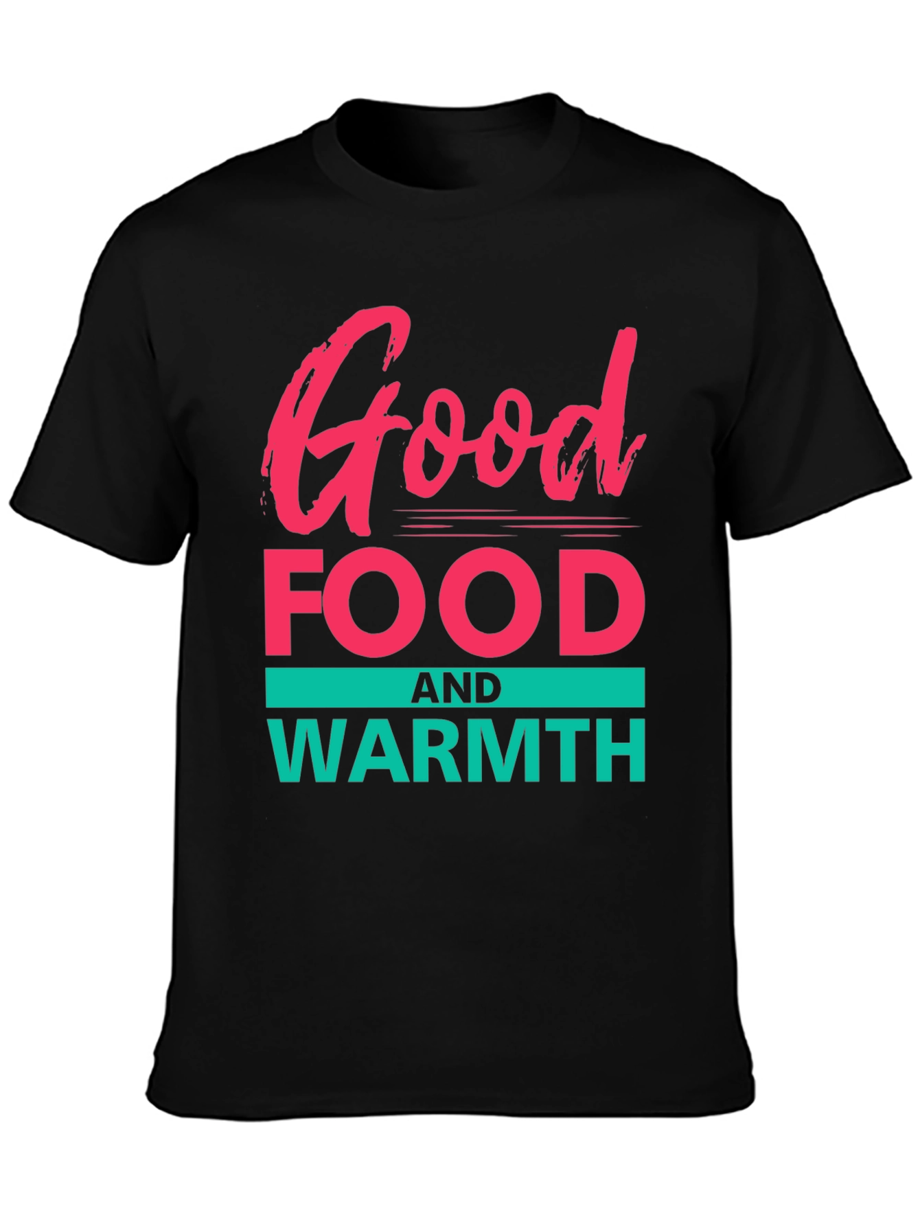 Good Food & Warmth Graphic Tee - Black