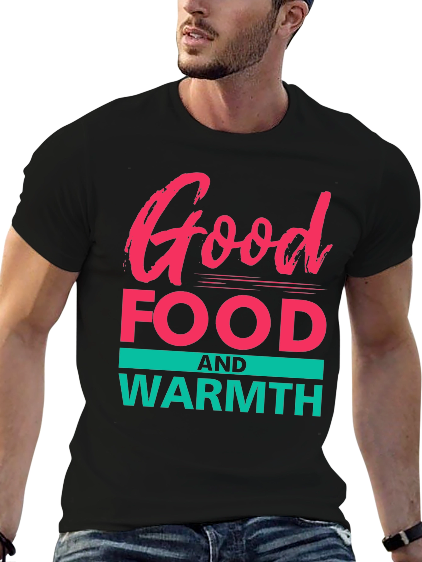Good Food & Warmth Graphic Tee - Black