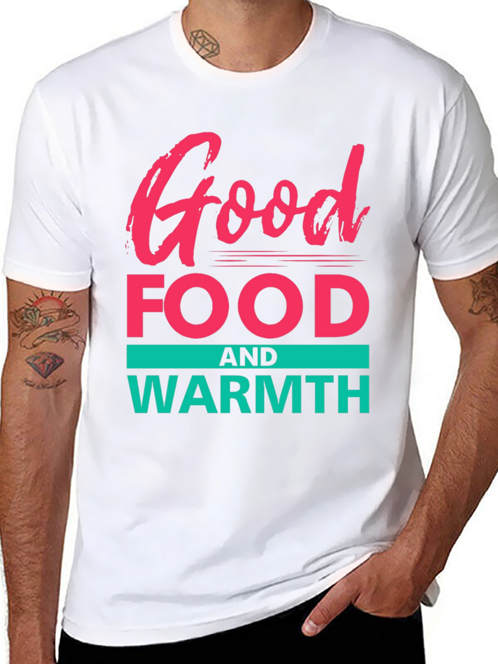 Good Food & Warmth Graphic Tee - Black