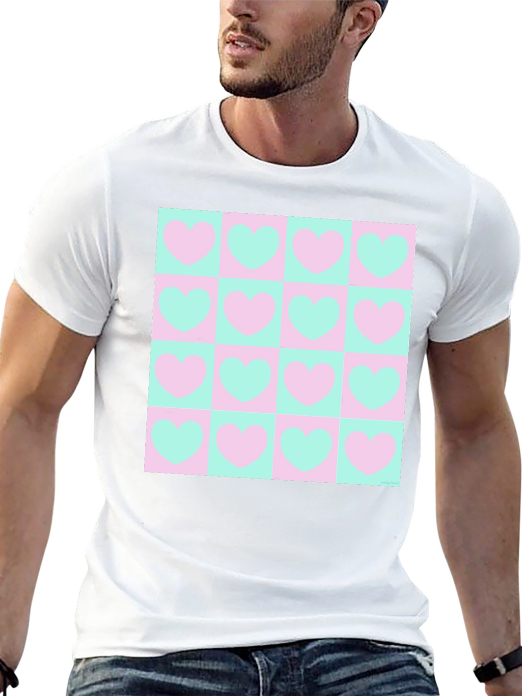 Heart Pattern Tee