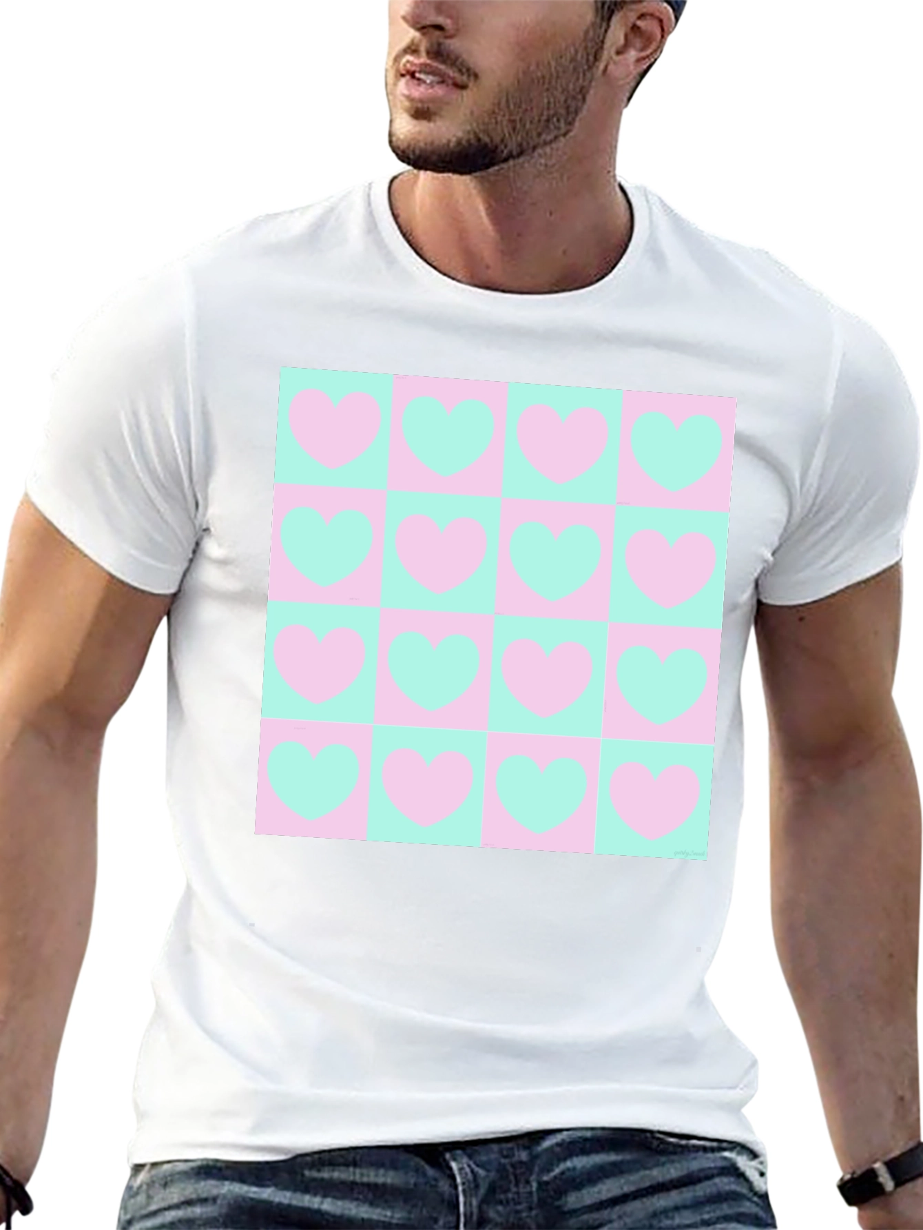 Heart Pattern Tee