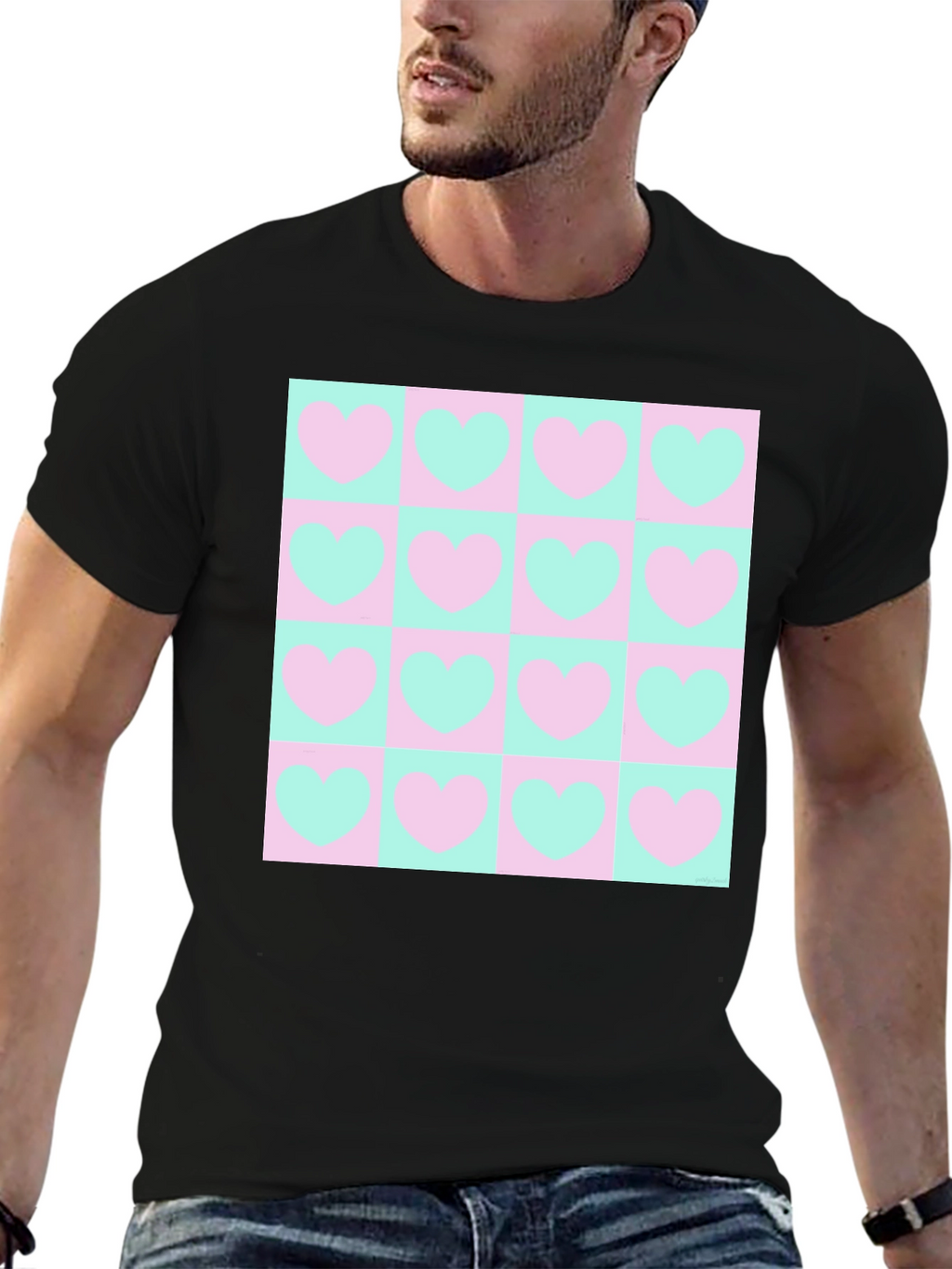 Heart Pattern Tee