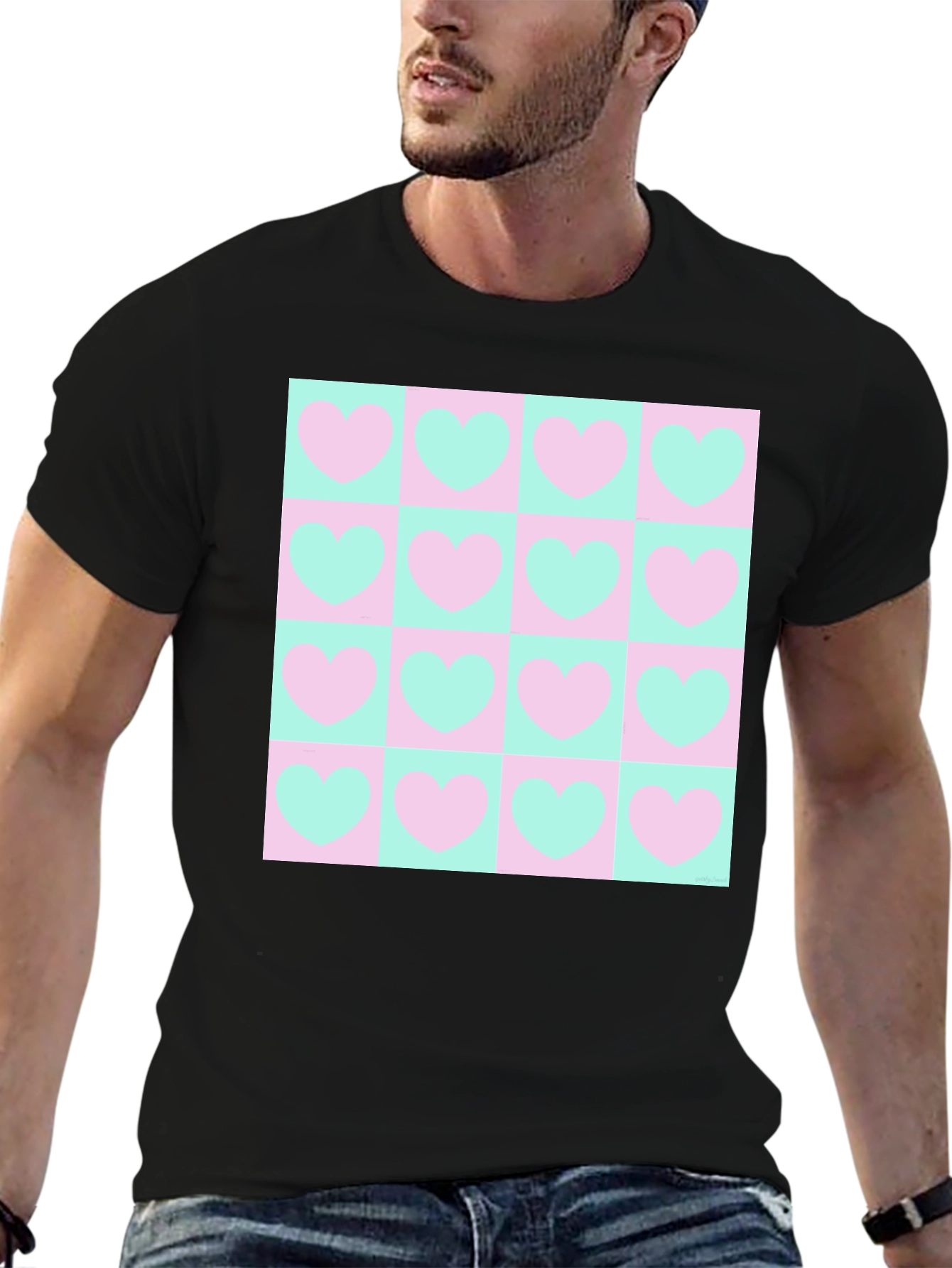 Heart Pattern Tee