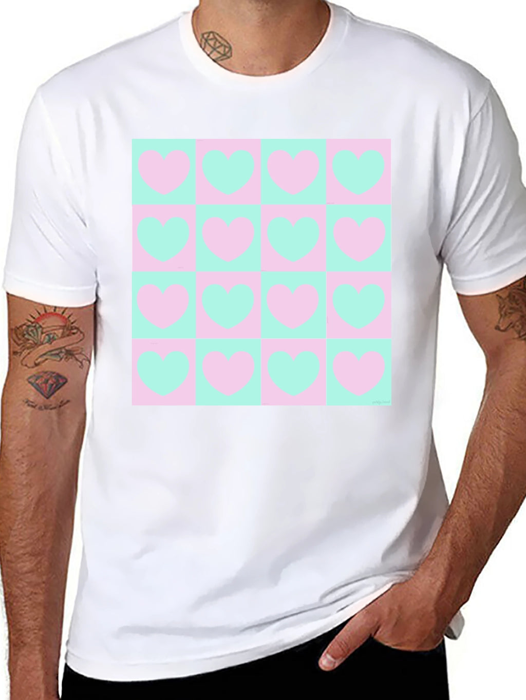 Heart Pattern Tee
