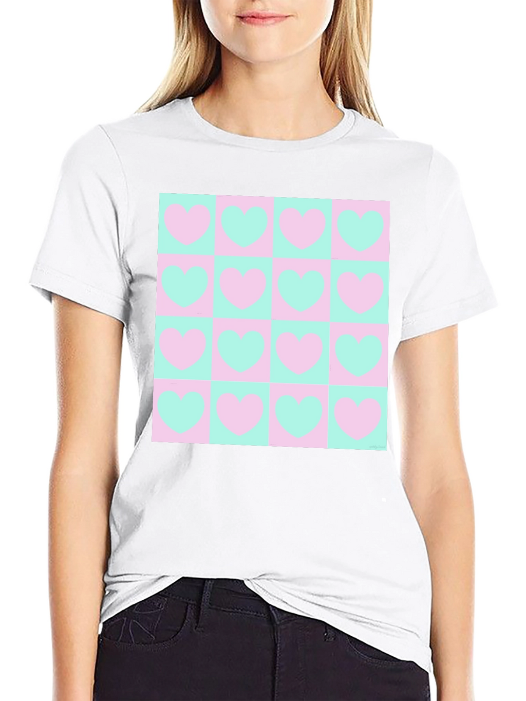 Heart Pattern Tee