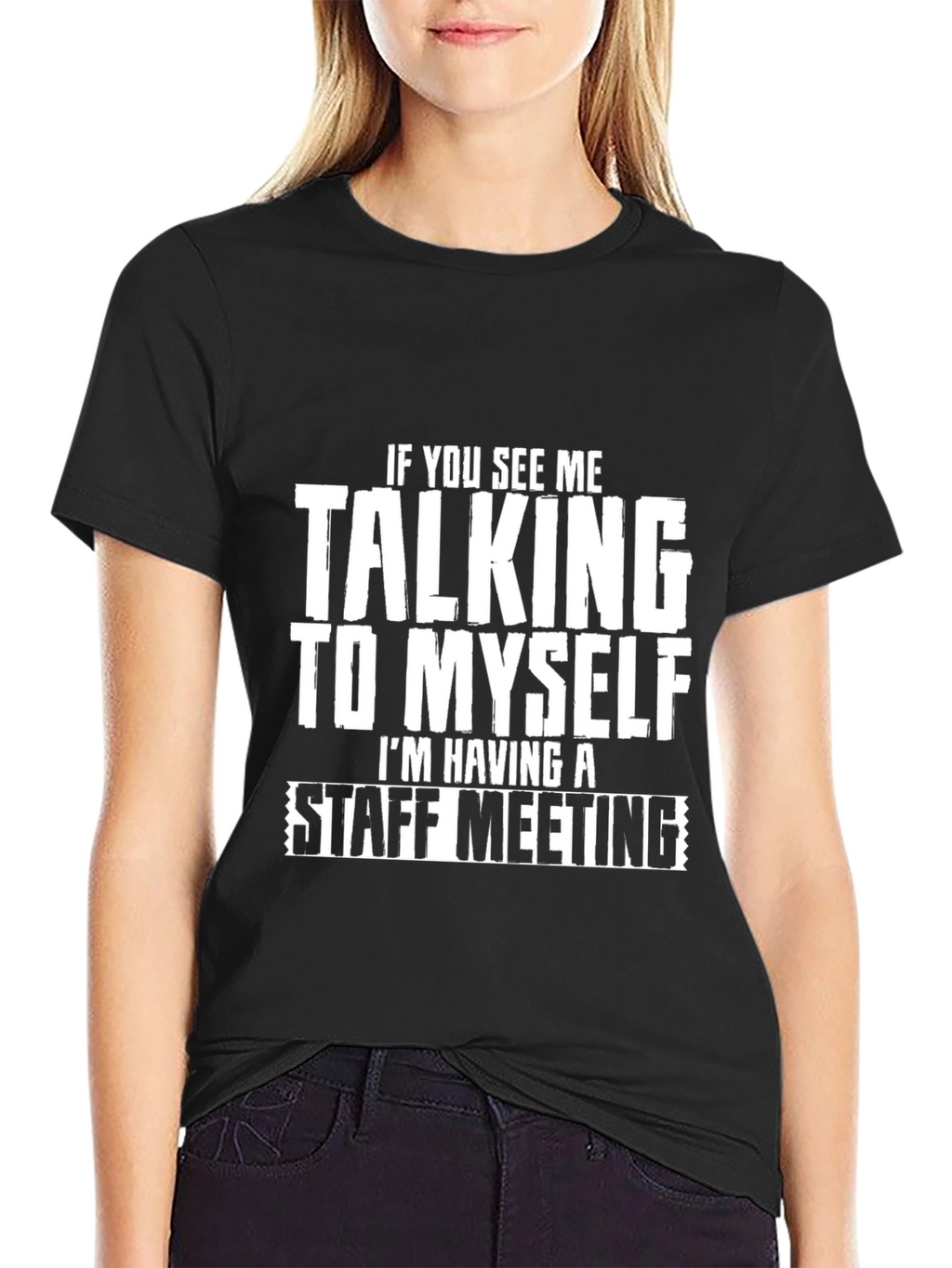 Staff Meeting Funny Graphic T-Shirt