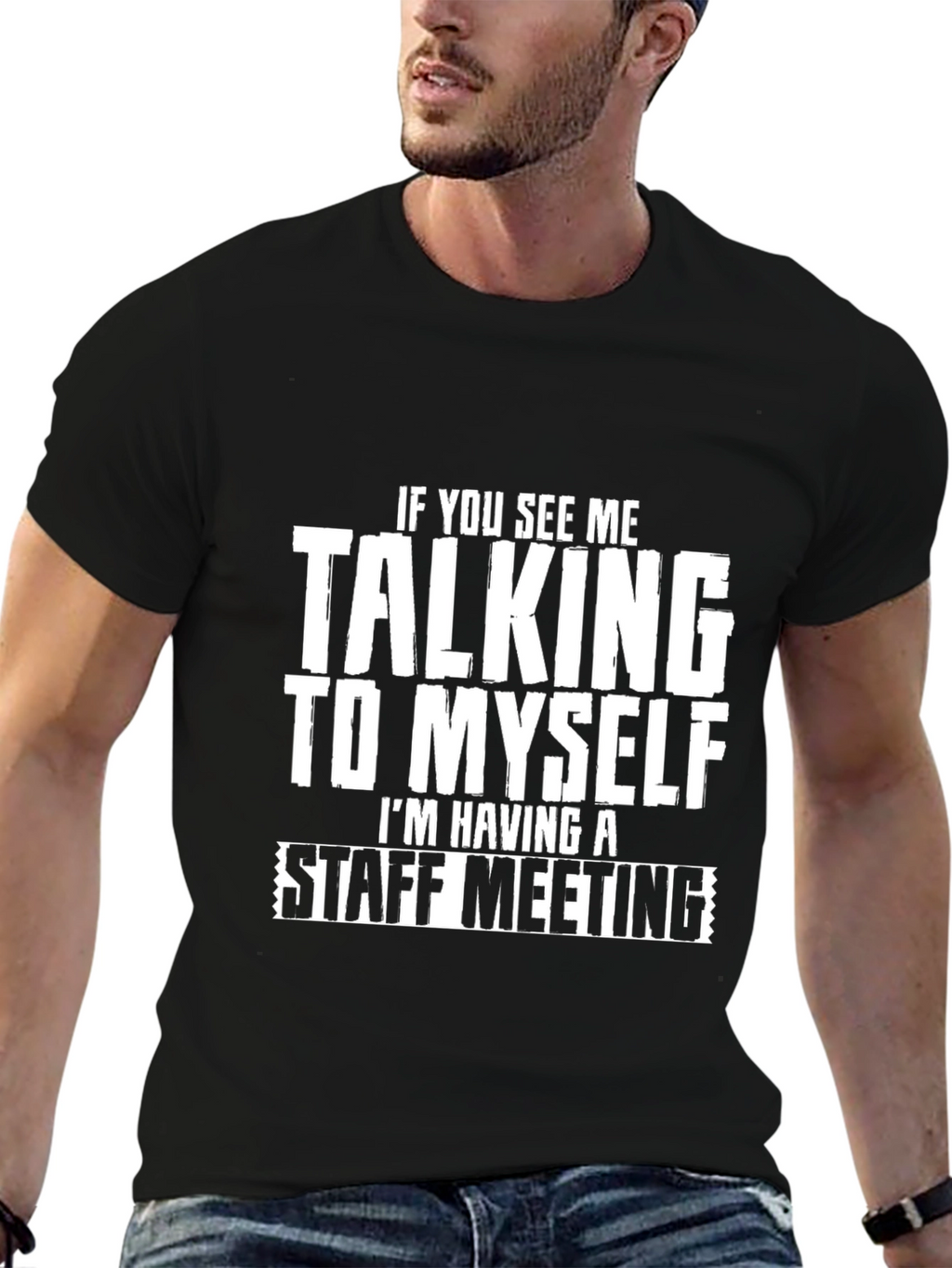 Staff Meeting Funny Graphic T-Shirt