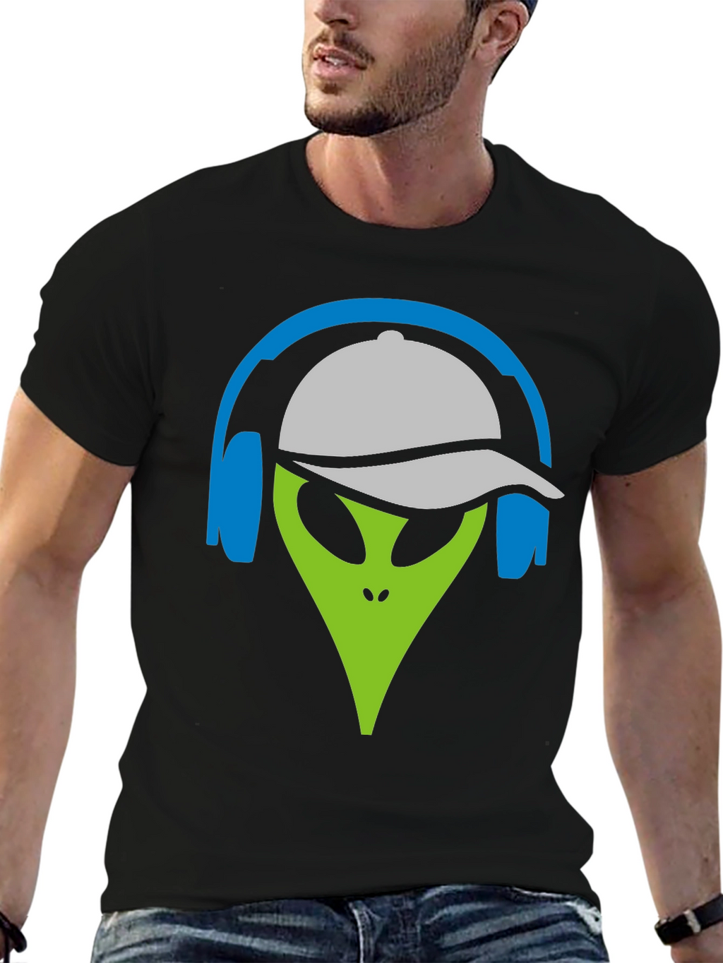 Alien DJ Graphic Tee - Cool Casual Style