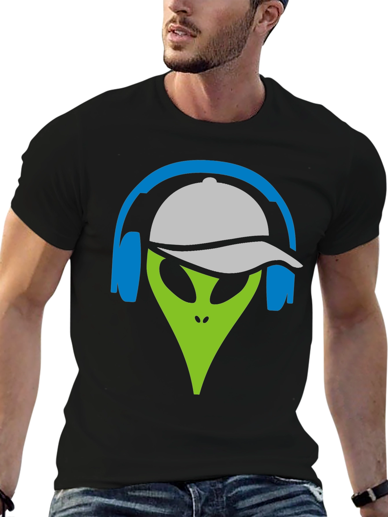 Alien DJ Graphic Tee - Cool Casual Style