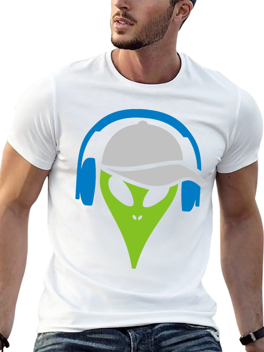 Alien DJ Graphic Tee - Cool Casual Style