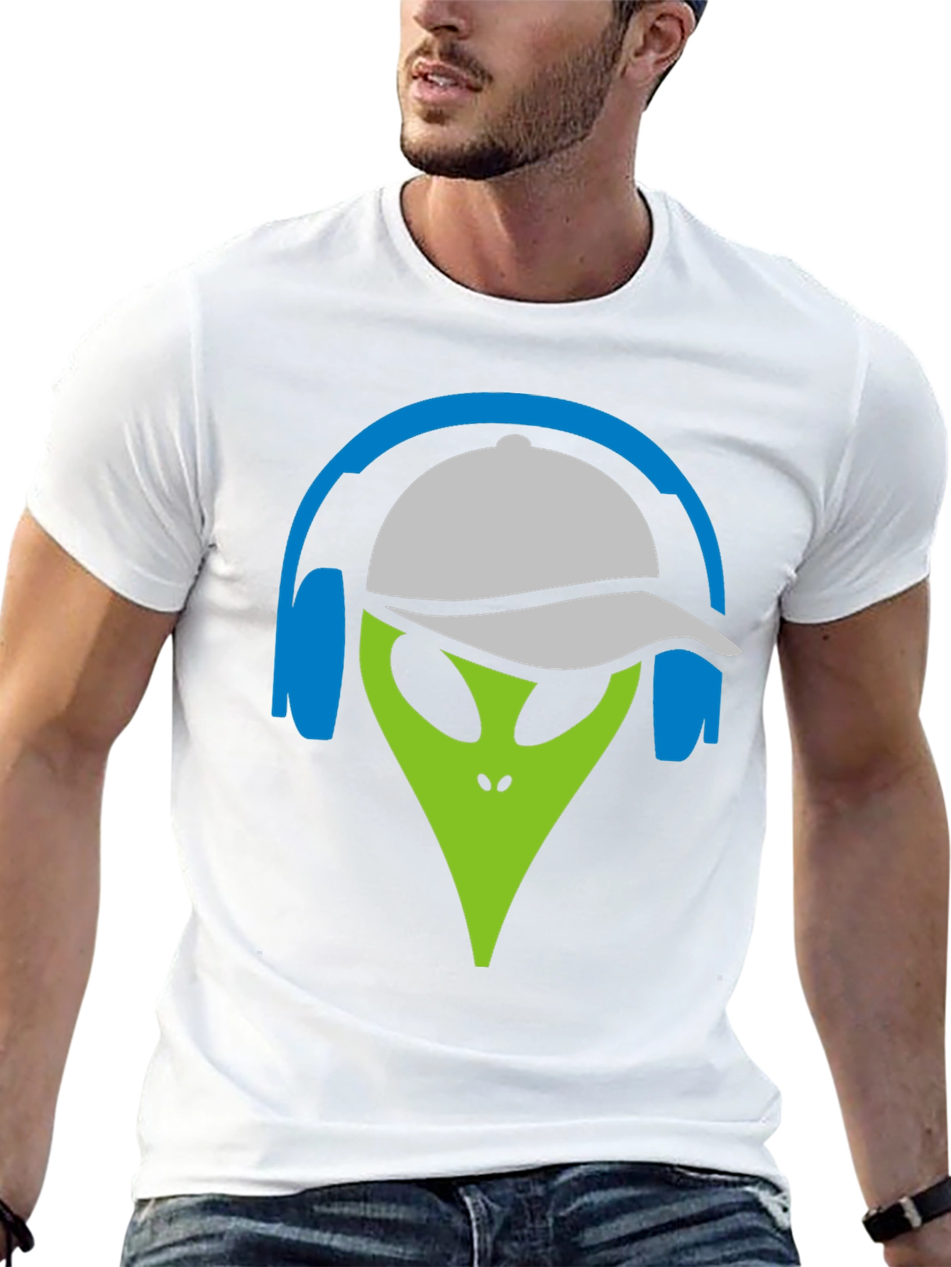 Alien DJ Graphic Tee - Cool Casual Style