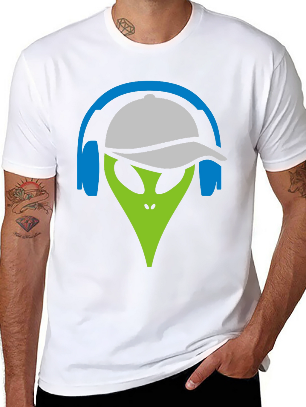 Alien DJ Graphic Tee - Cool Casual Style