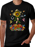 Psychedelic Sunflower Graphic T-Shirt