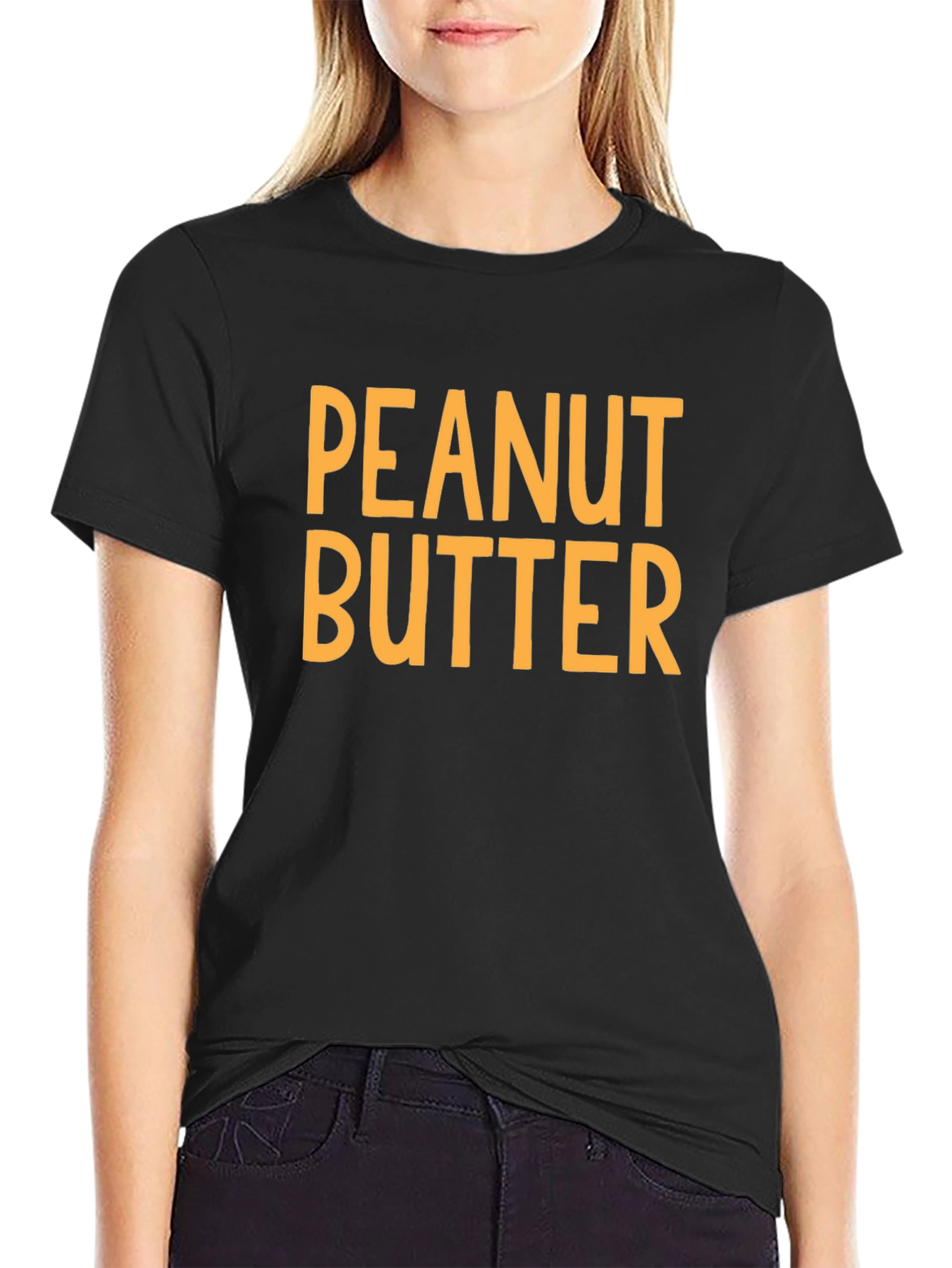 Peanut Butter Graphic T-Shirt - Black