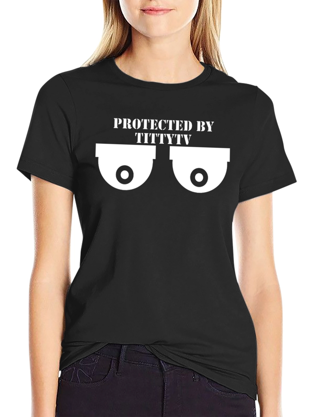Protected by TittyTV Funny Graphic Tee