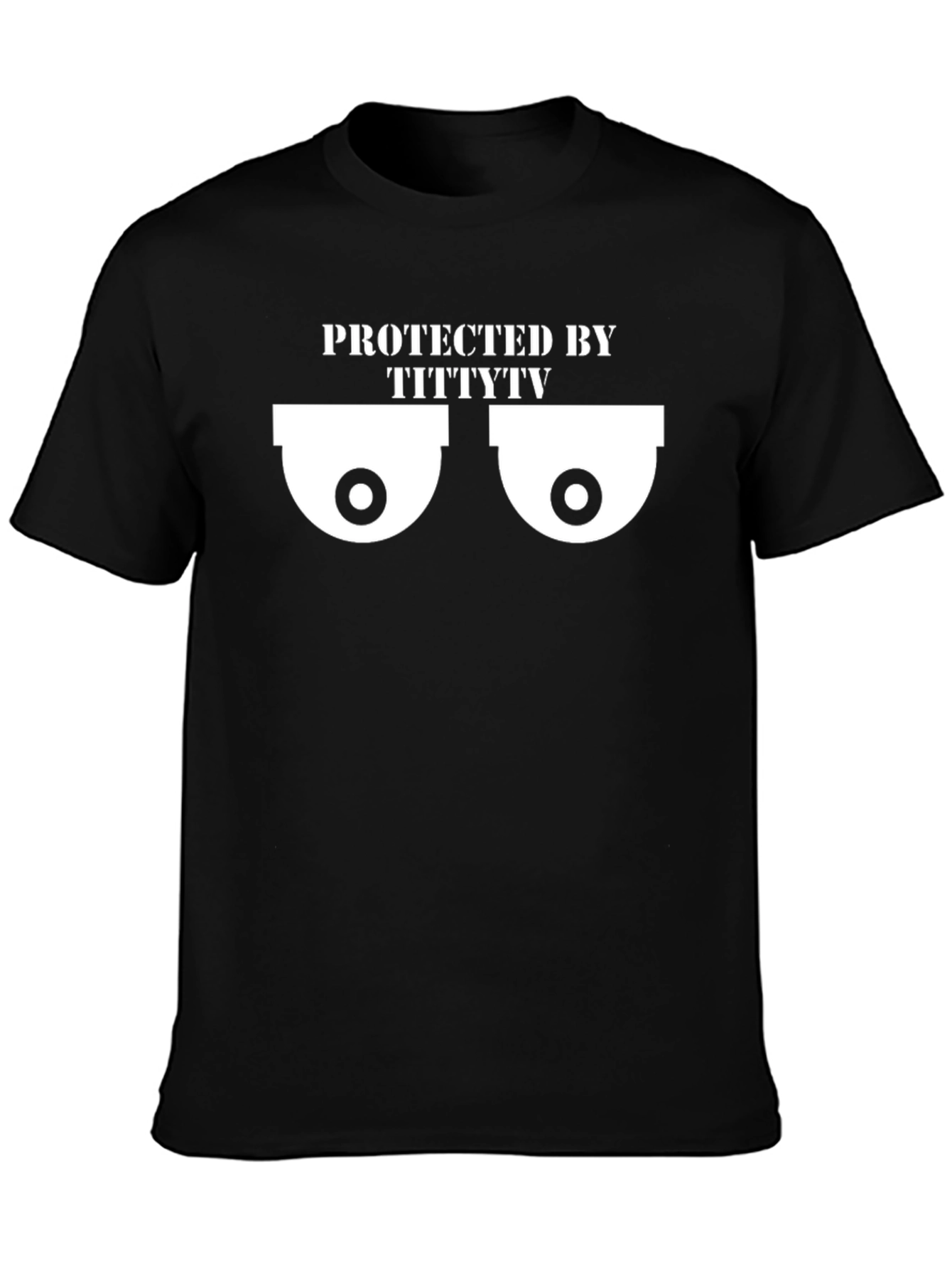 Protected by TittyTV Funny Graphic Tee