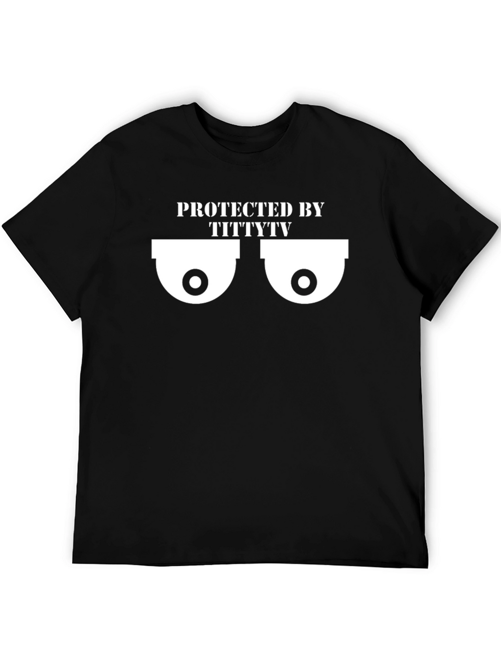 Protected by TittyTV Funny Graphic Tee