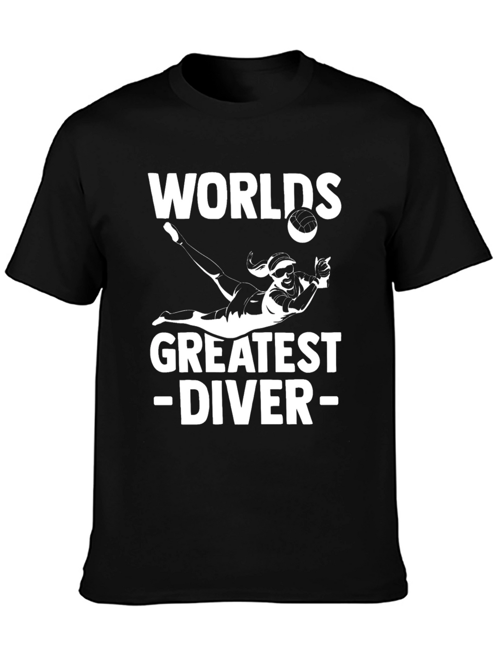 Worlds Greatest Diver Black T-Shirt