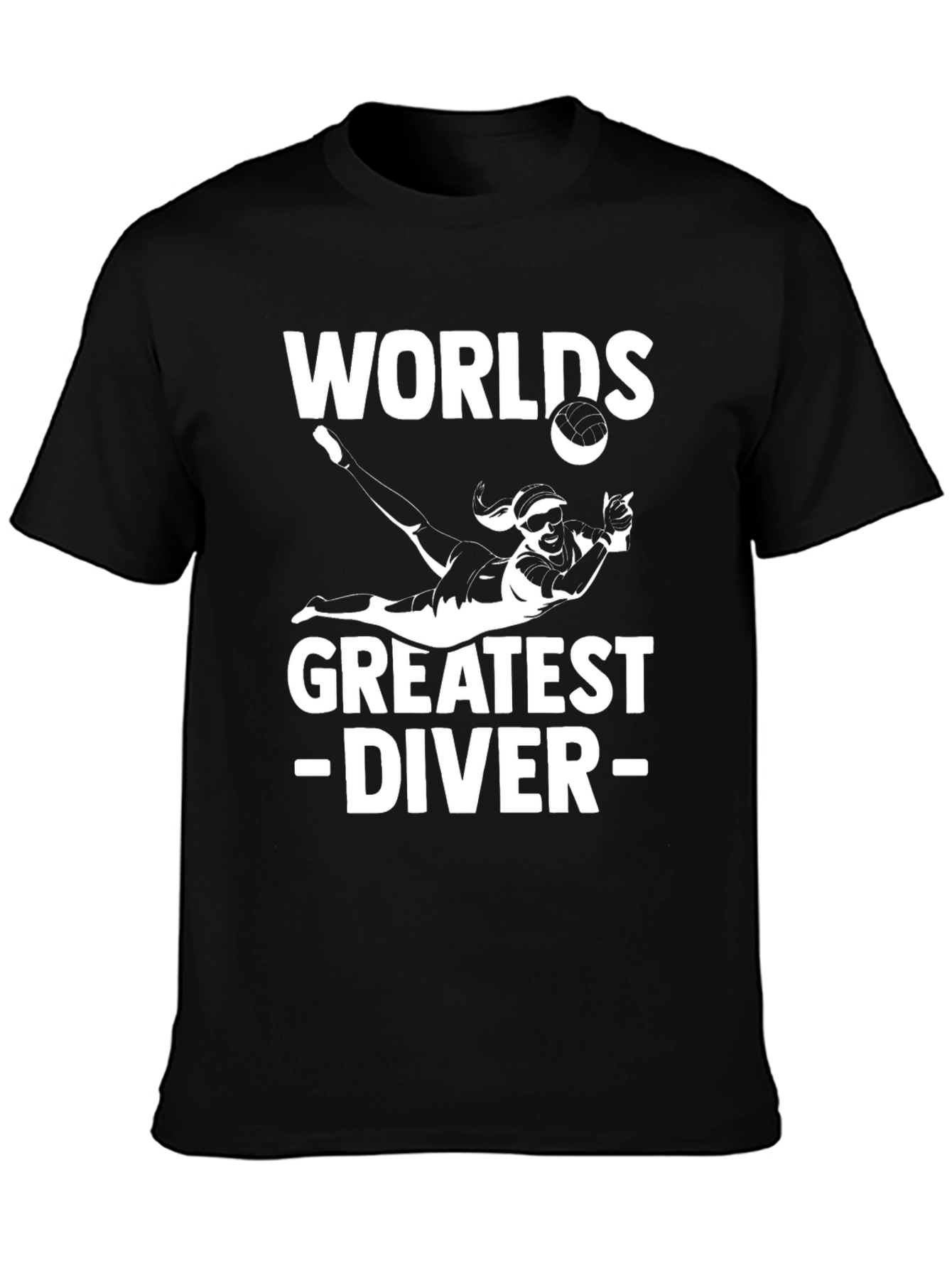 Worlds Greatest Diver Black T-Shirt