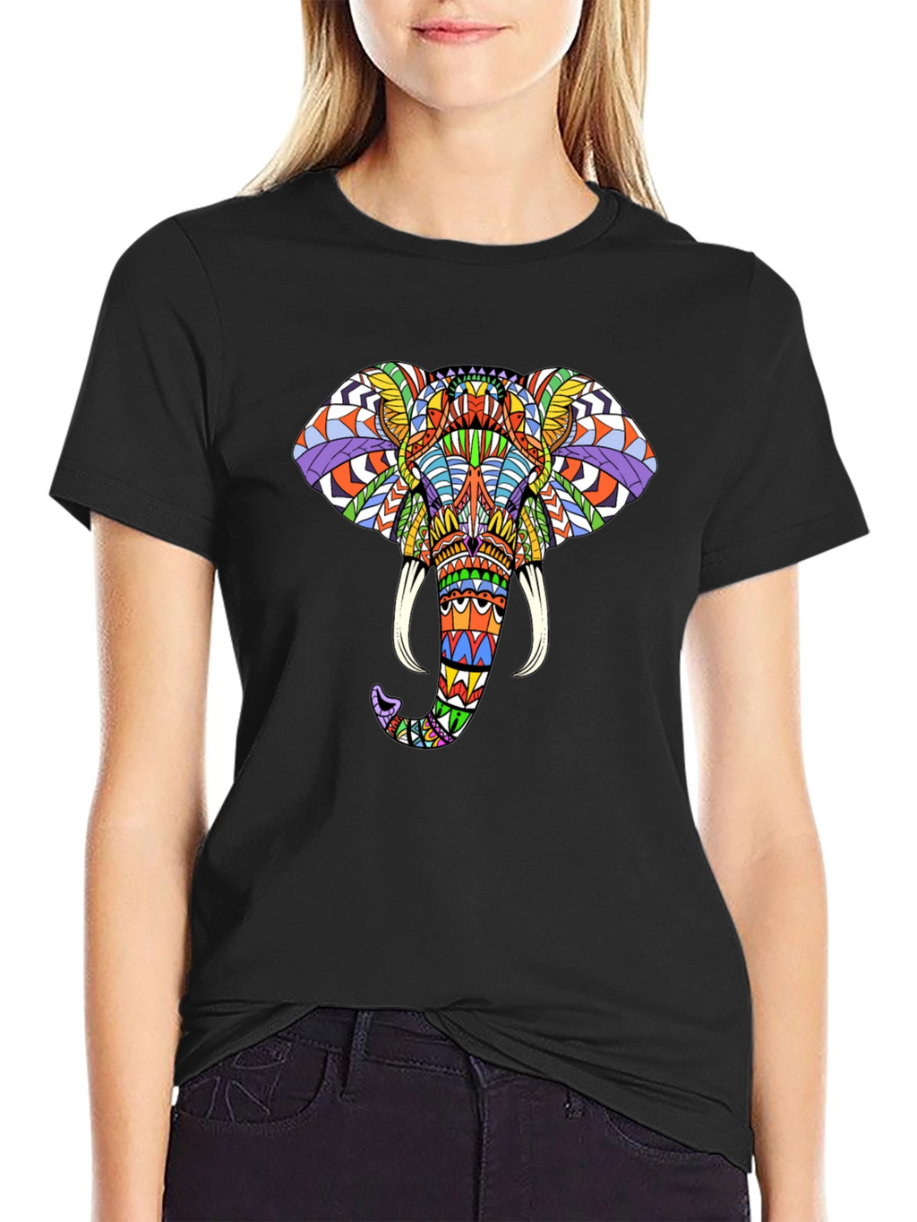 Elephant Graphic Tee - Vibrant & Unique Design