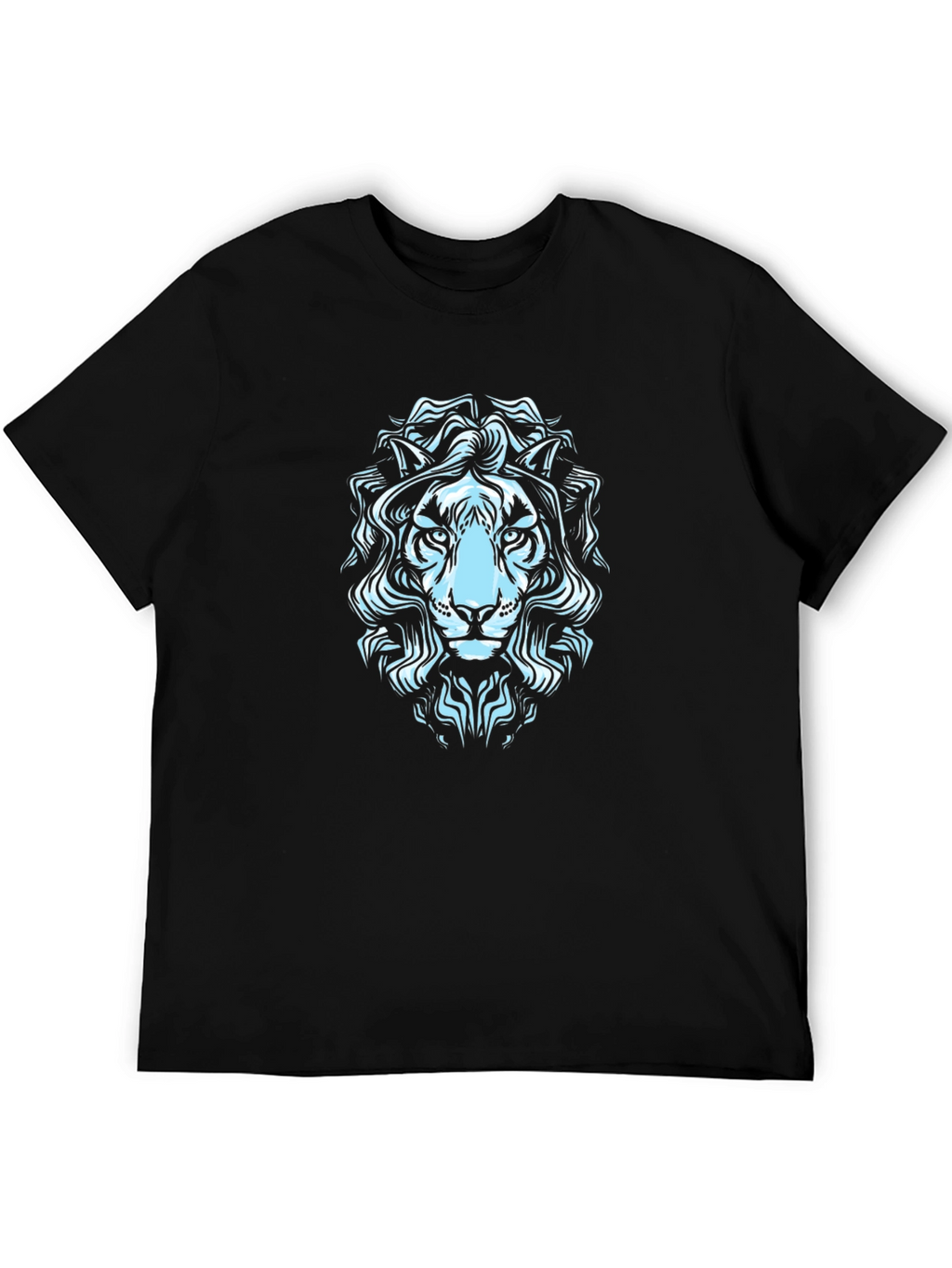 Lion Graphic Print Mens T-Shirt