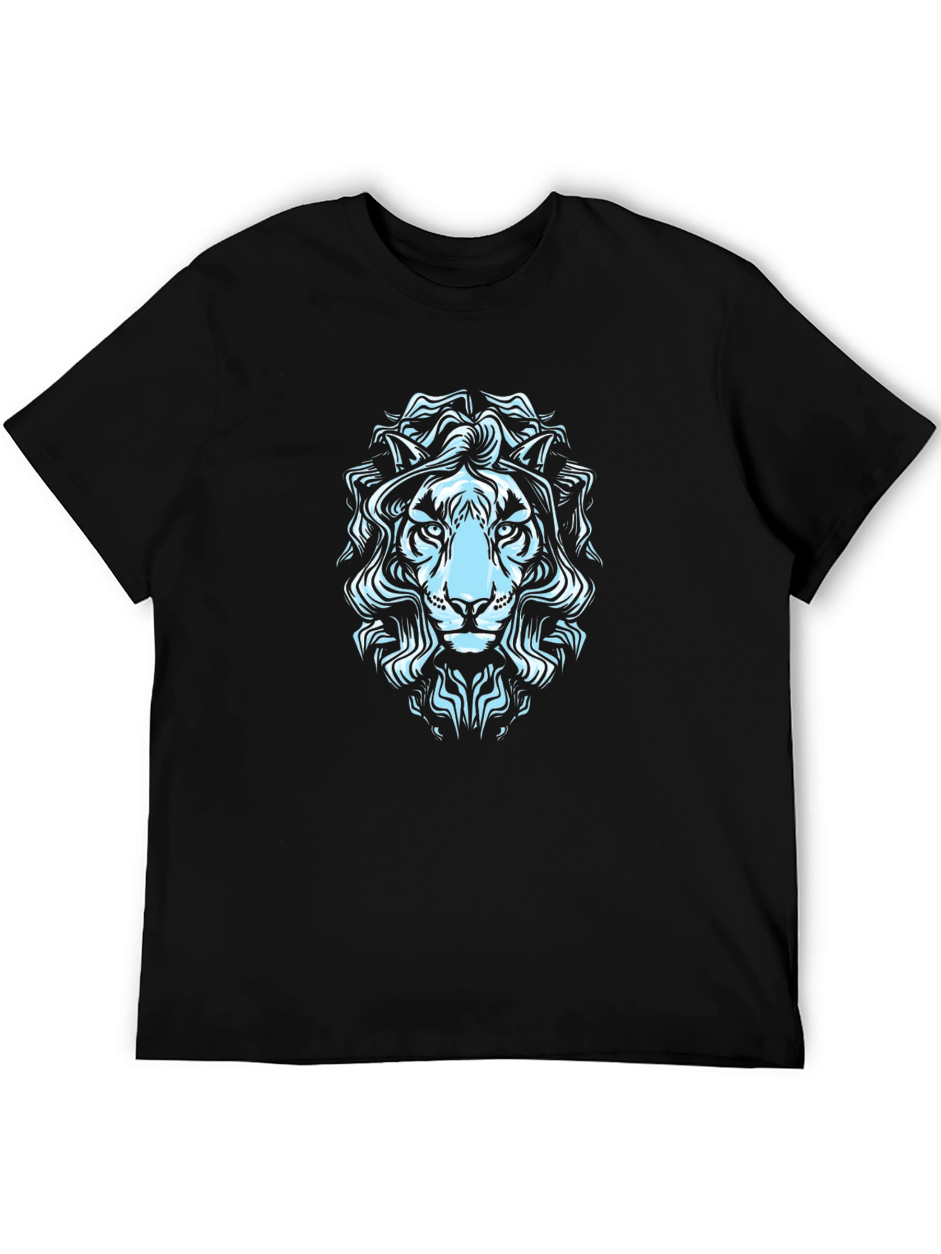 Lion Graphic Print Mens T-Shirt