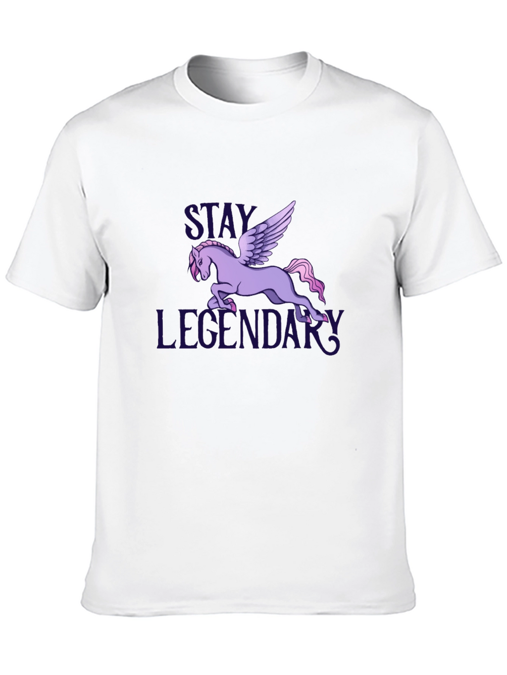 Stay Legendary Pegasus Graphic T-Shirt - Black