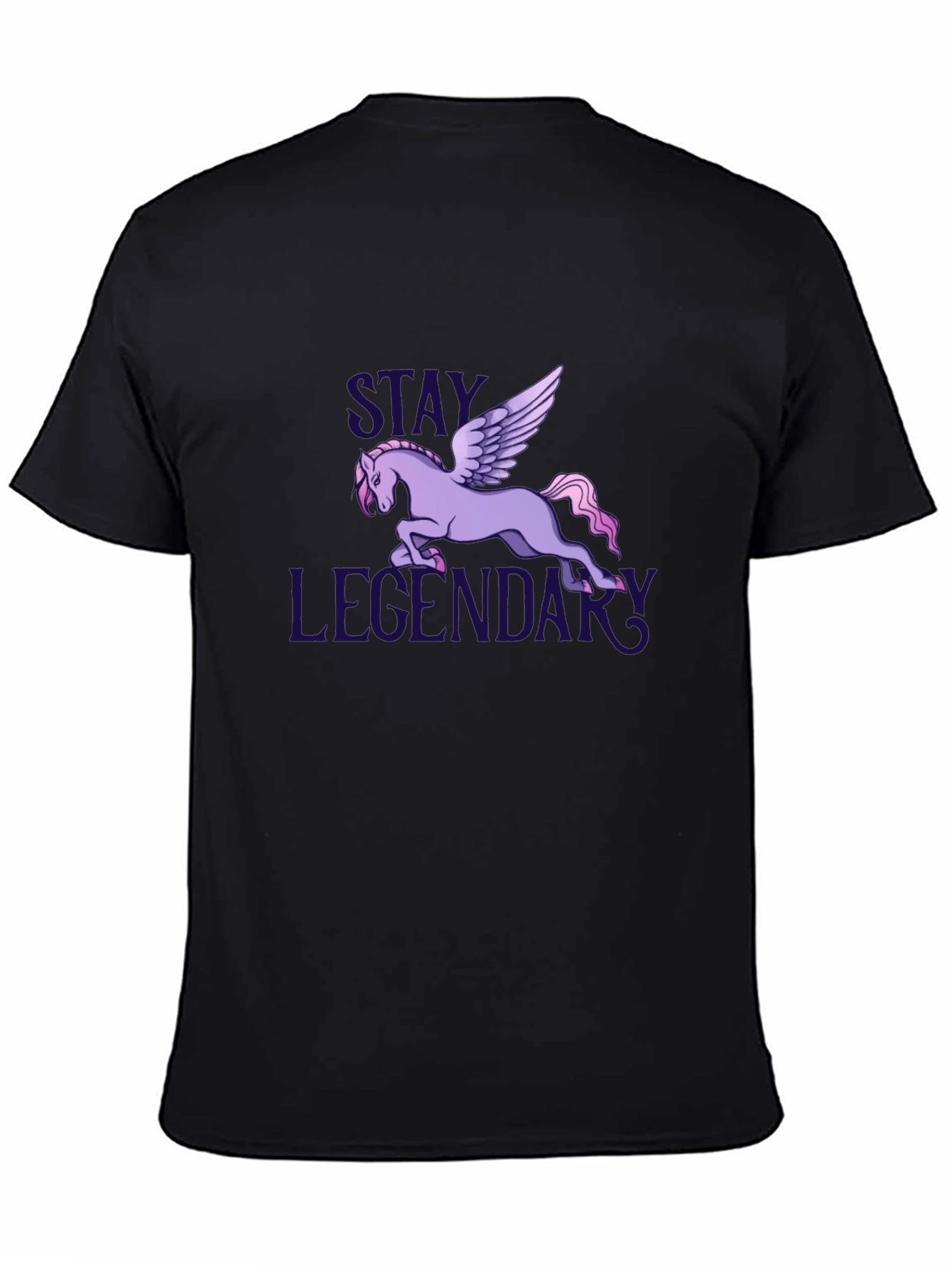 Stay Legendary Pegasus Graphic T-Shirt - Black