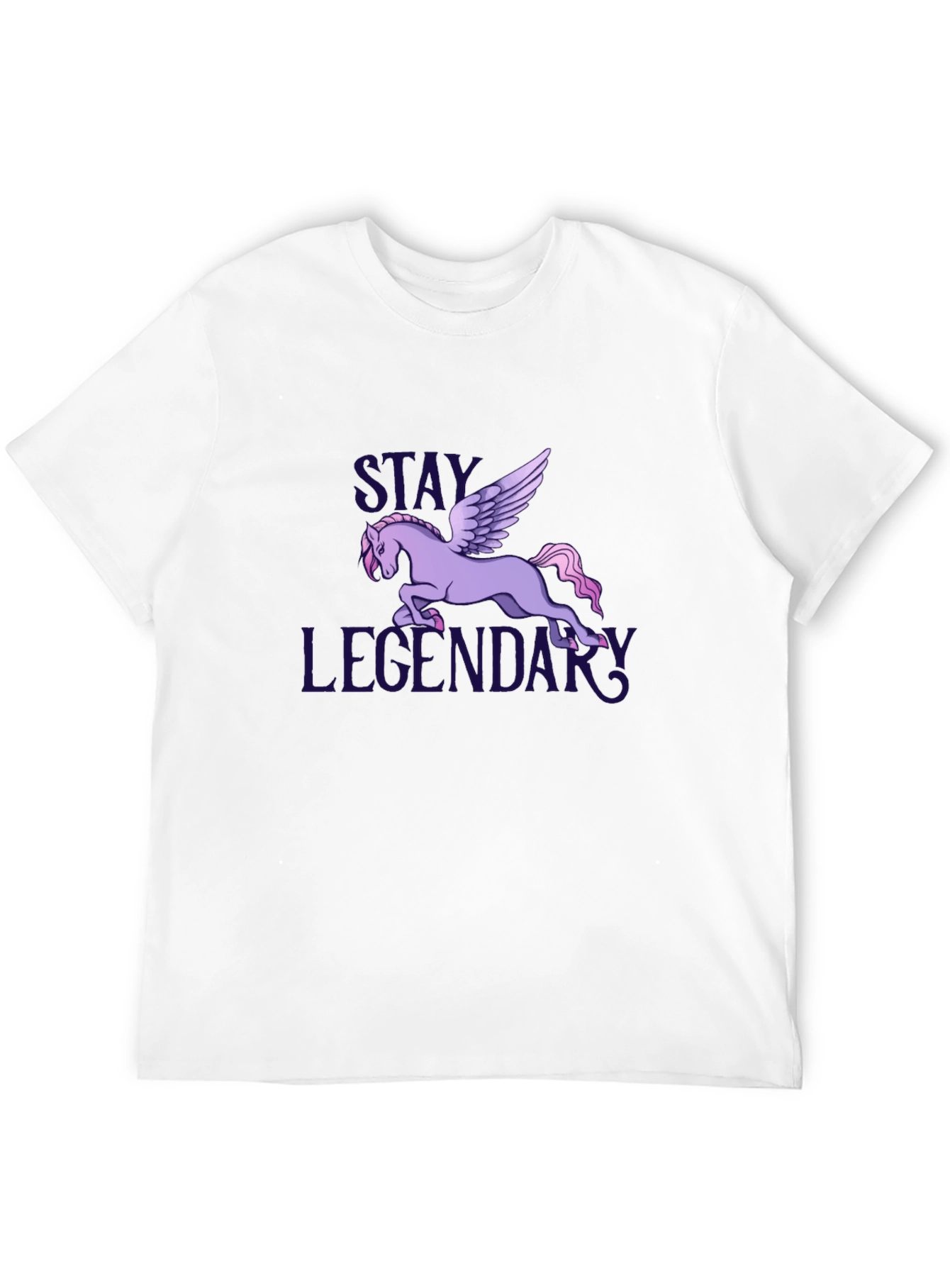 Stay Legendary Pegasus Graphic T-Shirt - Black