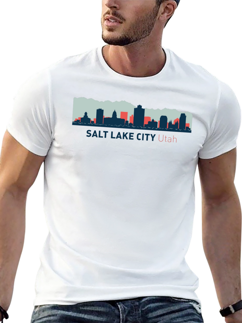 Salt Lake City Utah Skyline T-Shirt