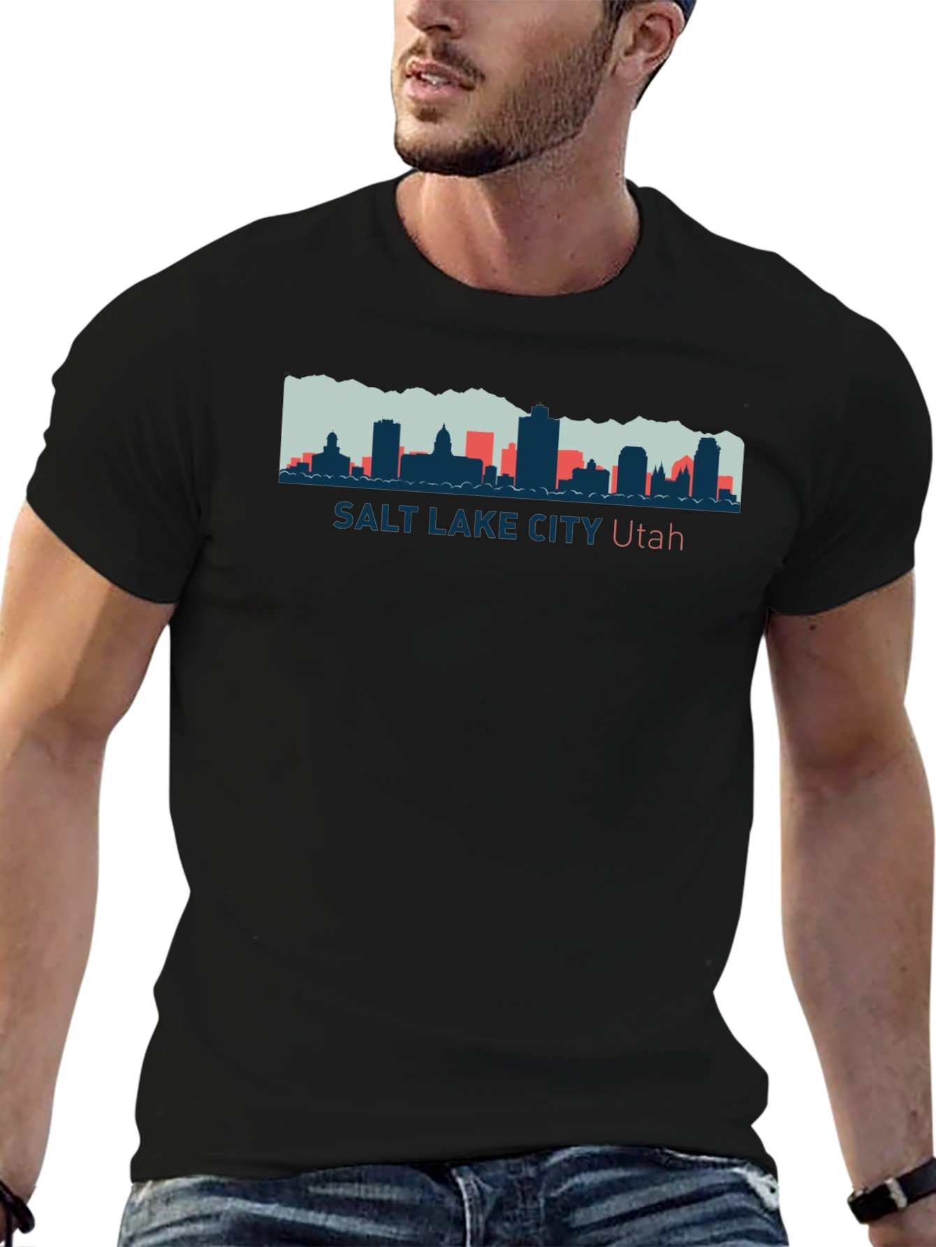Salt Lake City Utah Skyline T-Shirt