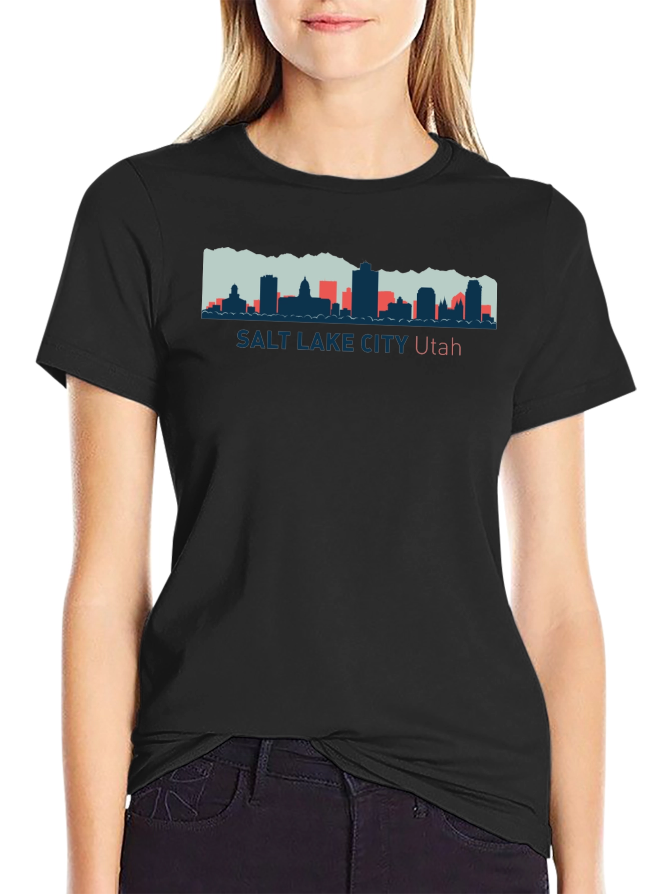 Salt Lake City Utah Skyline T-Shirt