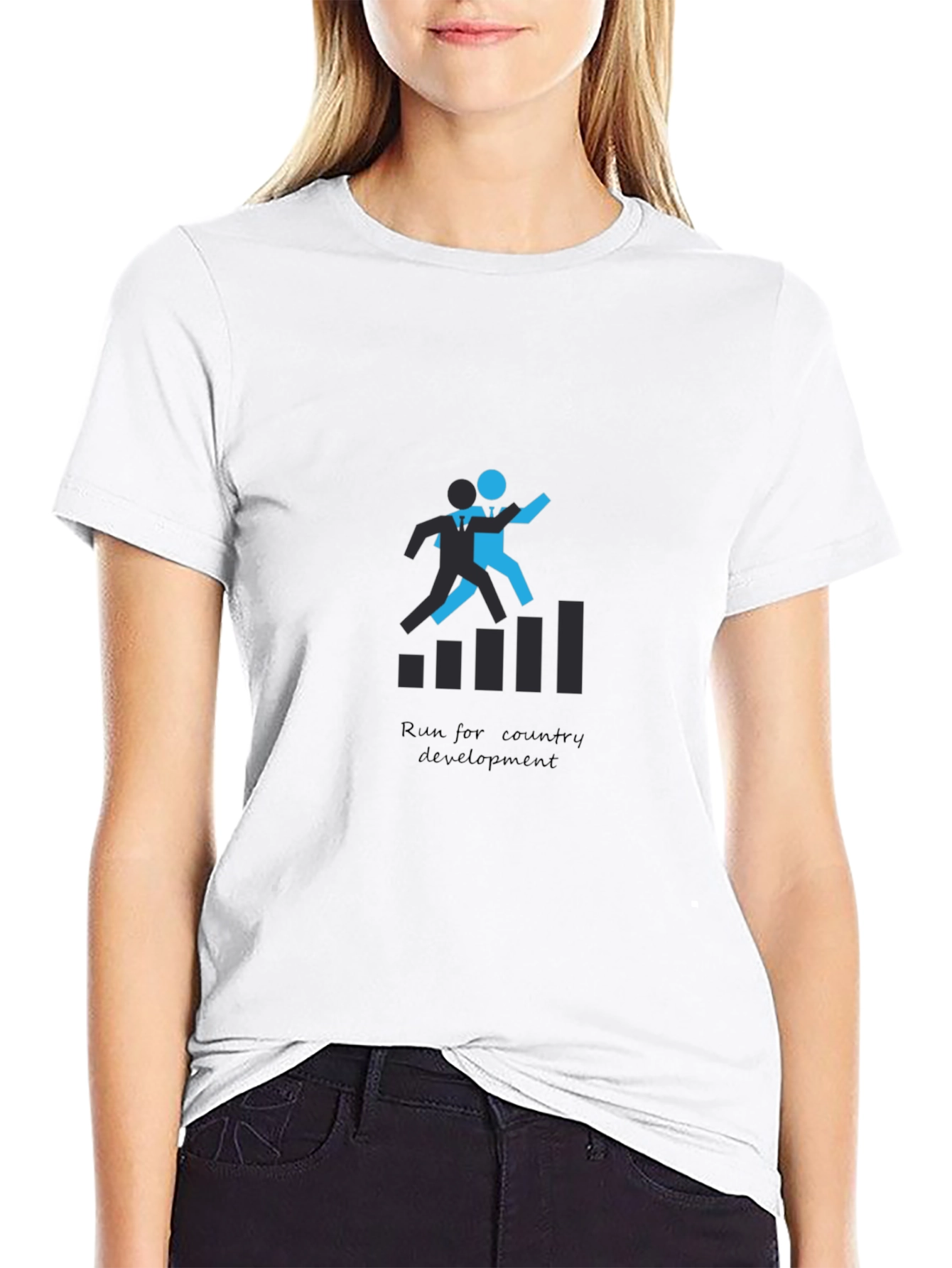Run For Country Development Graphic T-Shirt