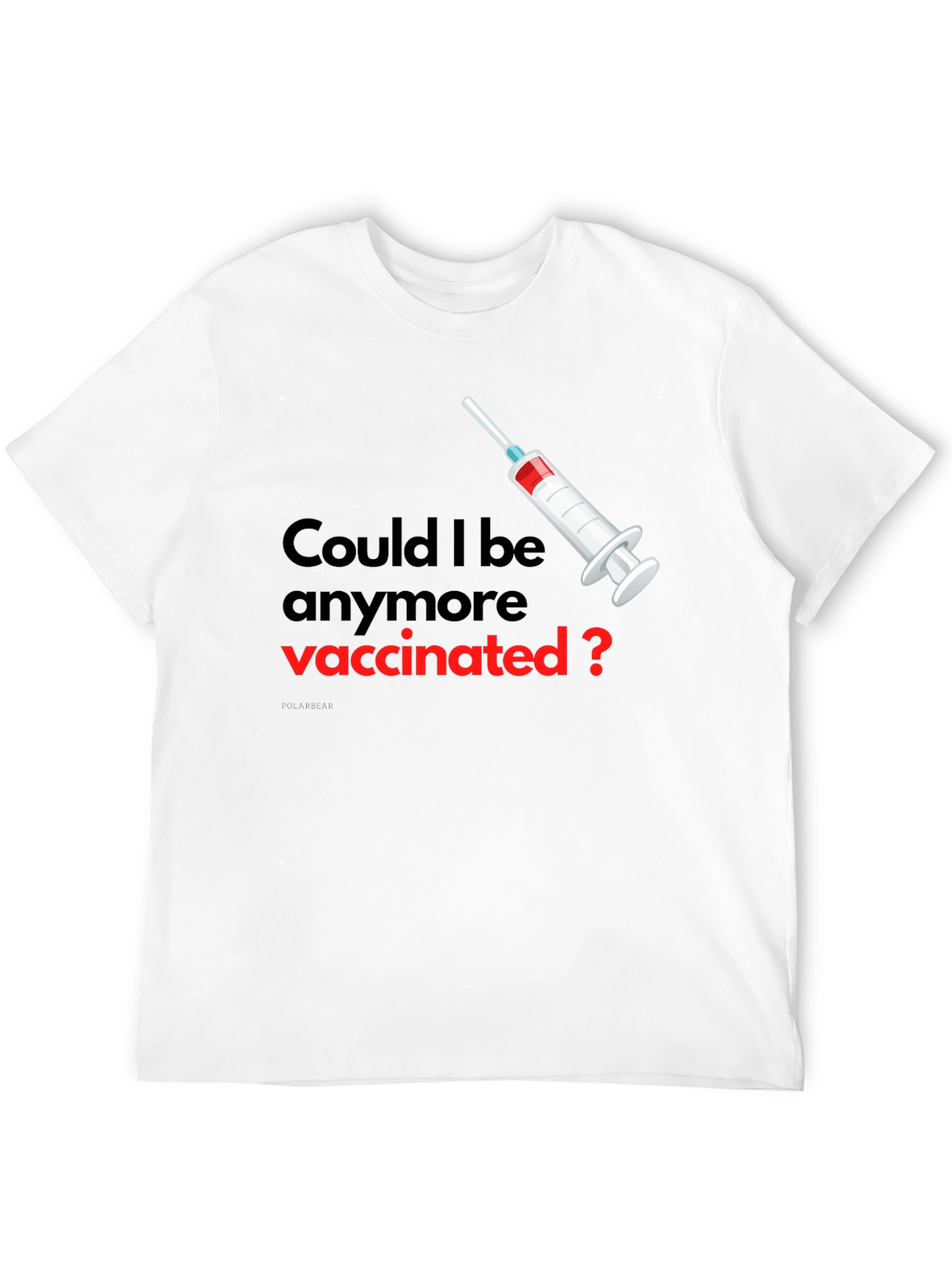 Vaccinated Graphic Tee - Unisex Black T-Shirt