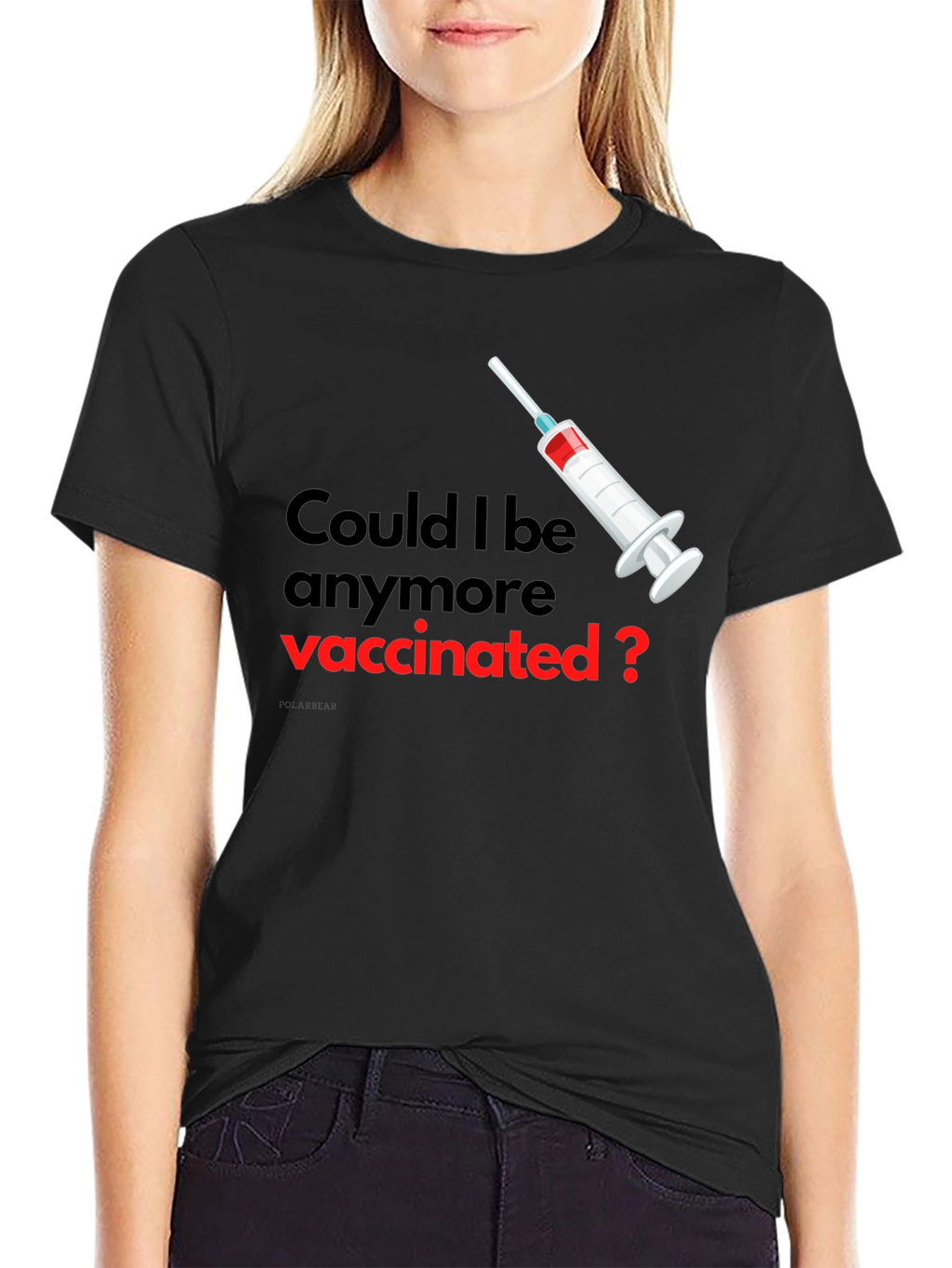Vaccinated Graphic Tee - Unisex Black T-Shirt