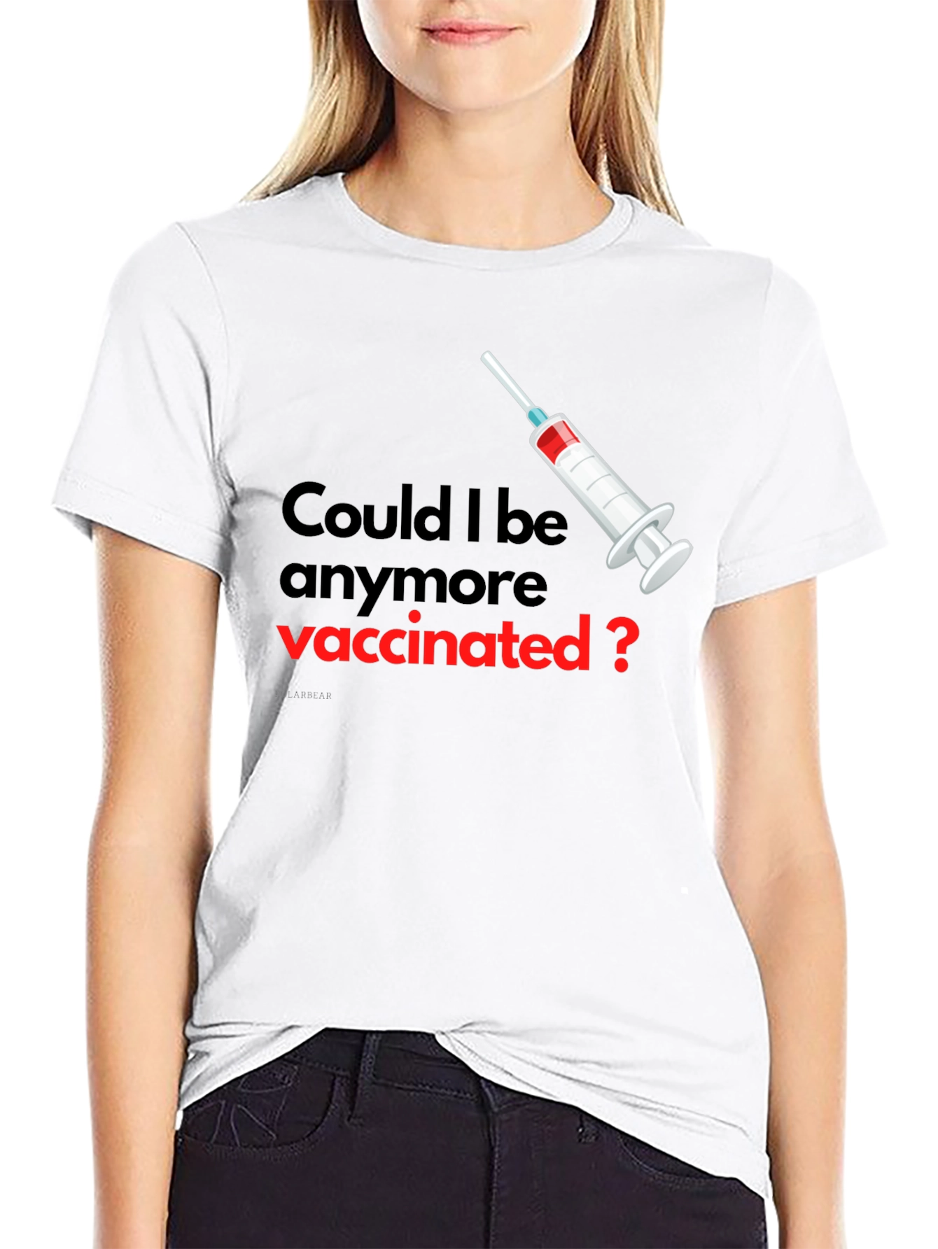 Vaccinated Graphic Tee - Unisex Black T-Shirt