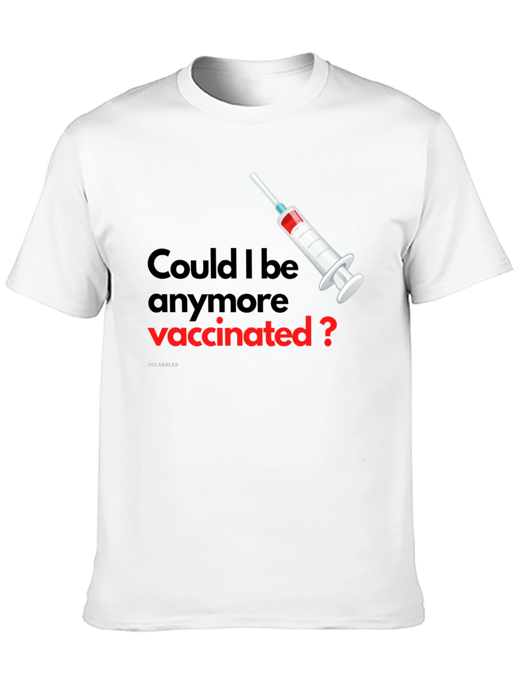 Vaccinated Graphic Tee - Unisex Black T-Shirt