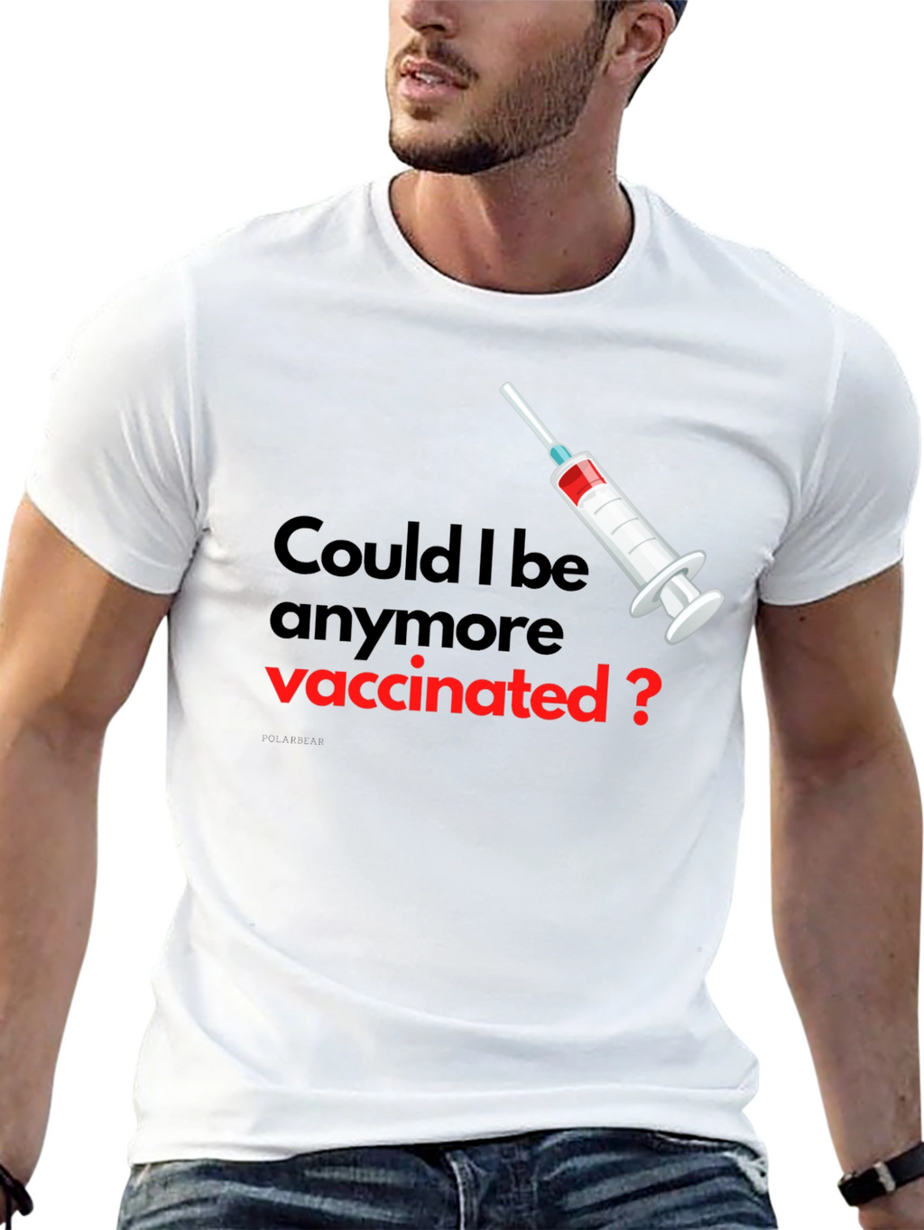 Vaccinated Graphic Tee - Unisex Black T-Shirt