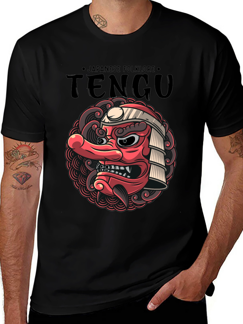 Tengu Japanese Folklore T-Shirt - Unique Design