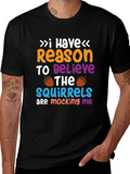 Funny Squirrel Mocking Graphic T-Shirt