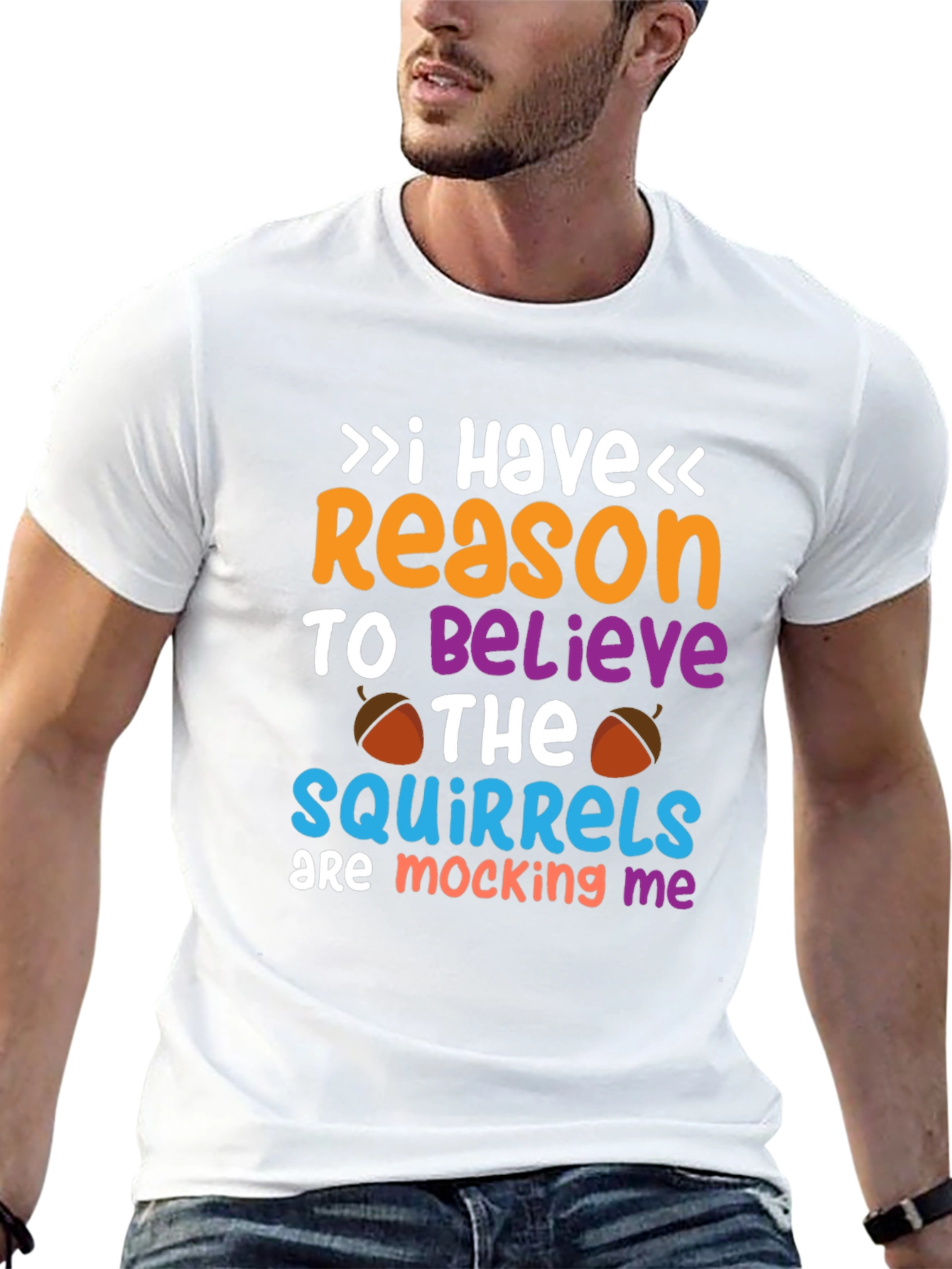 Funny Squirrel Mocking Graphic T-Shirt