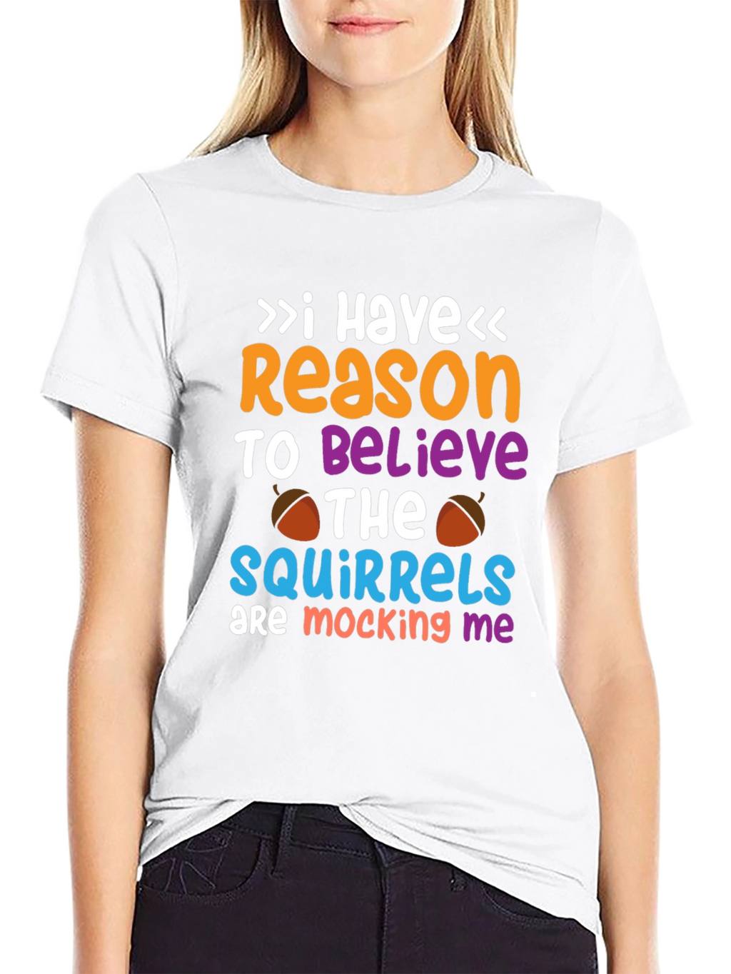 Funny Squirrel Mocking Graphic T-Shirt