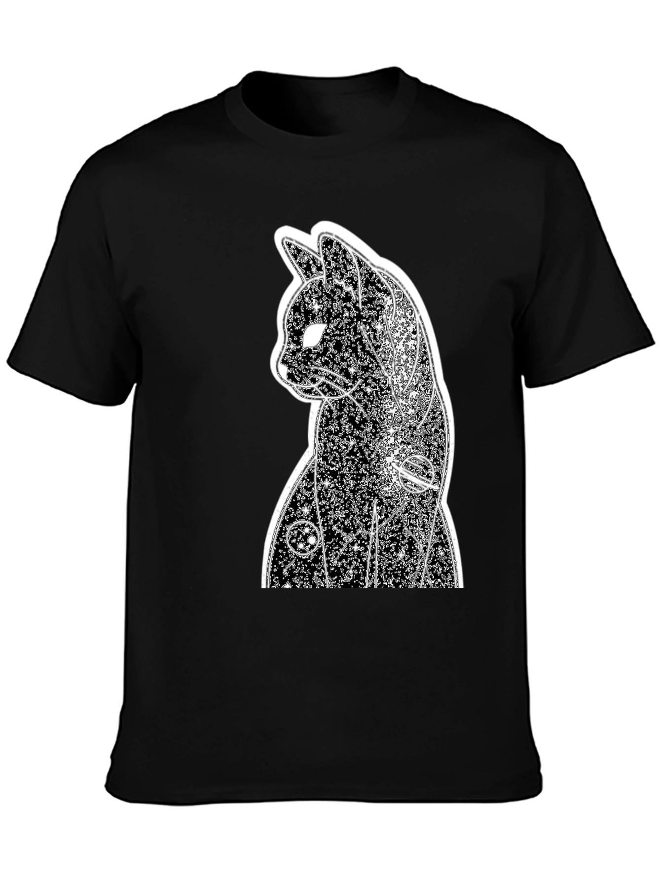 Cosmic Cat Black T-Shirt